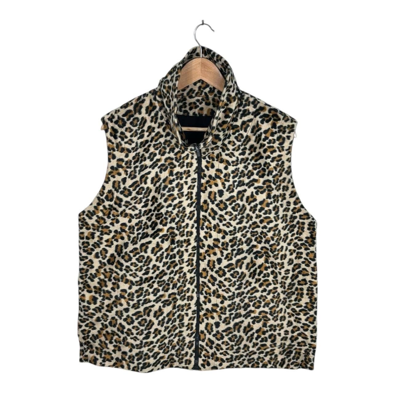 Other Vintage UNICO Milano Reversible Leopard Fleece Vest L Size US L / EU 52-54 / 3 - 1 Thumbnail