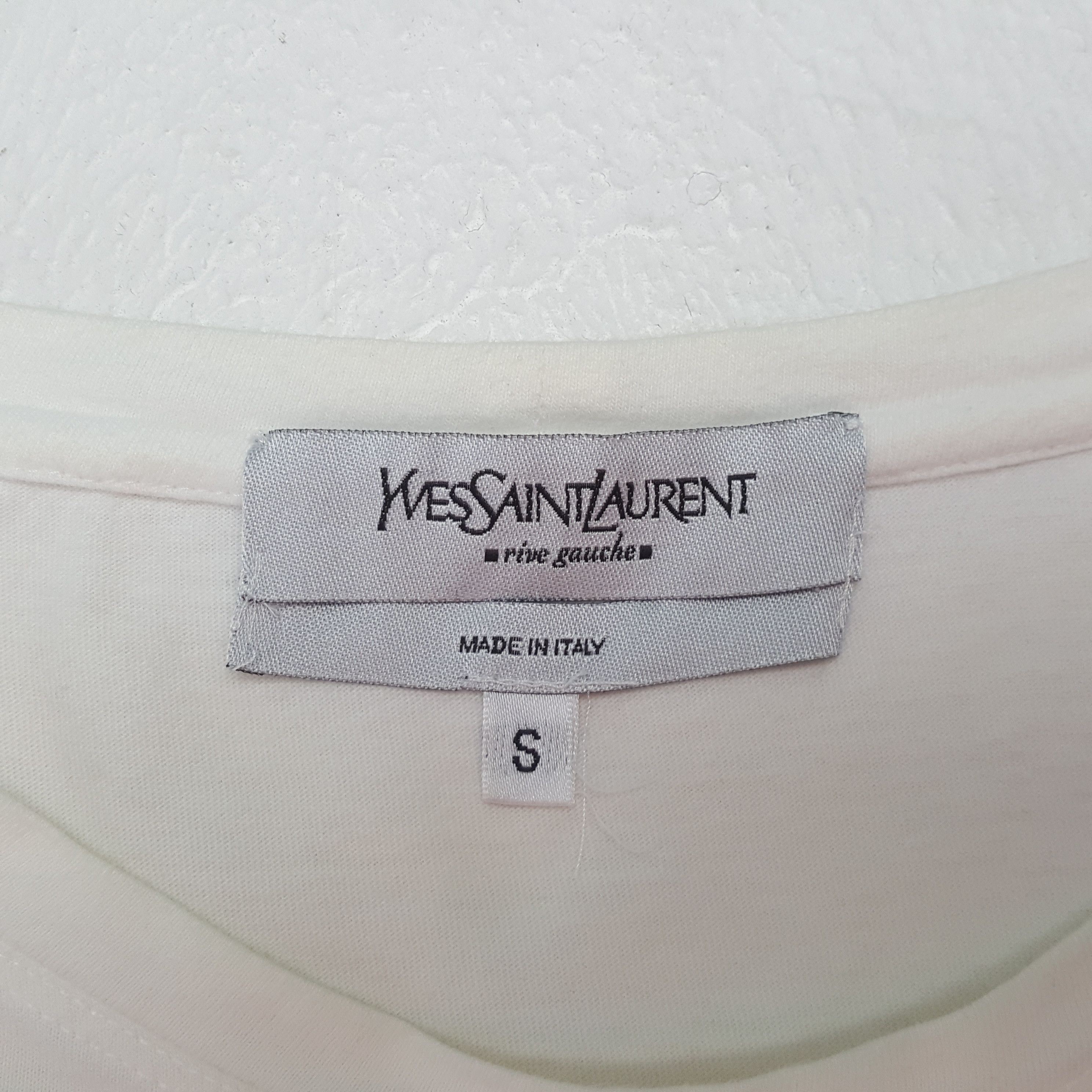Yves Saint Laurent Vintage Yves Saint Laurent Italian Brand T-shirt RR30 Size S / US 4 / IT 40 - 4 Thumbnail