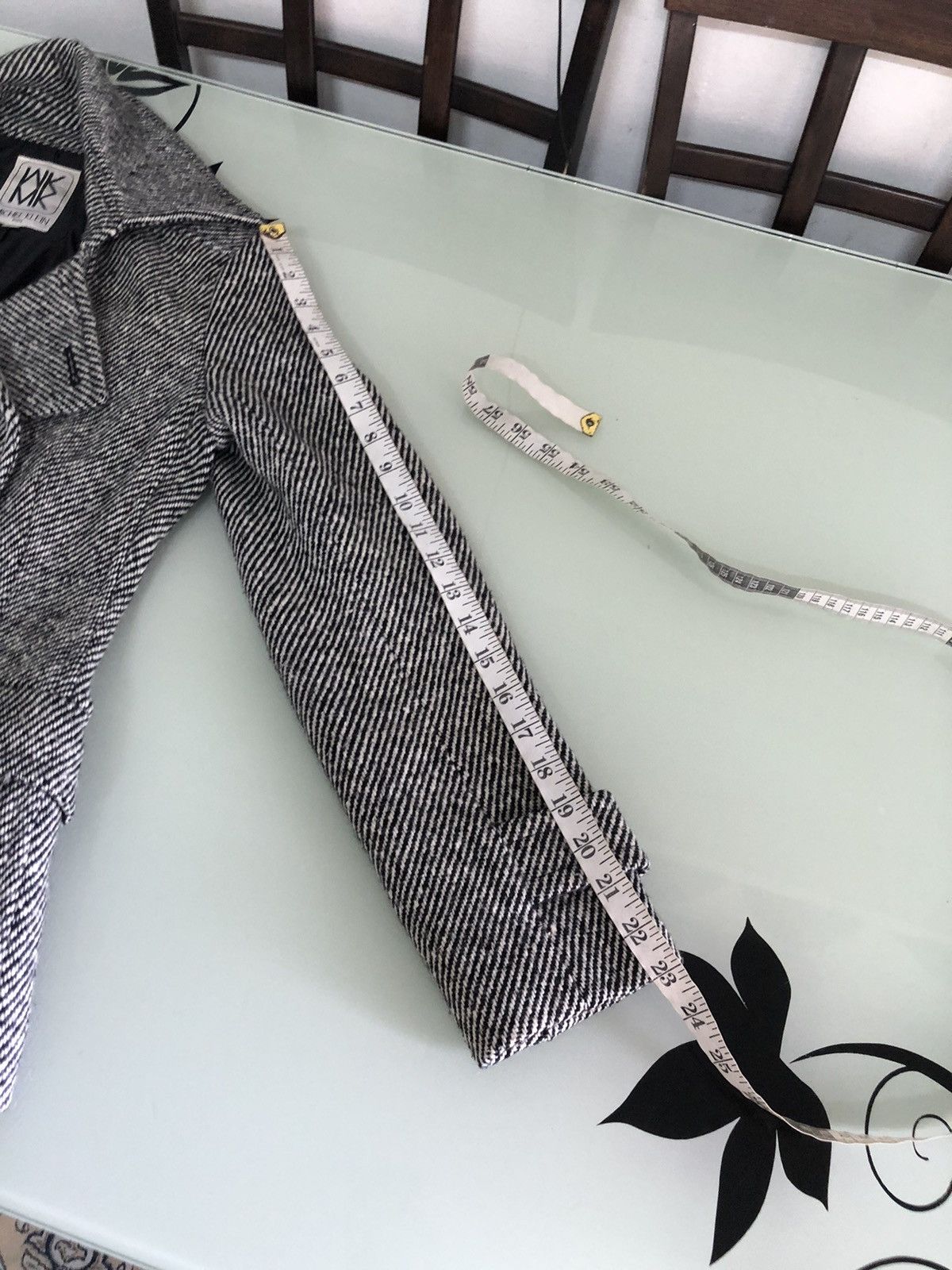 Michel Klein Vintage Michel Klein Wool Double Collar Jacket Size XS / US 0-2 / IT 36-38 - 22 Thumbnail