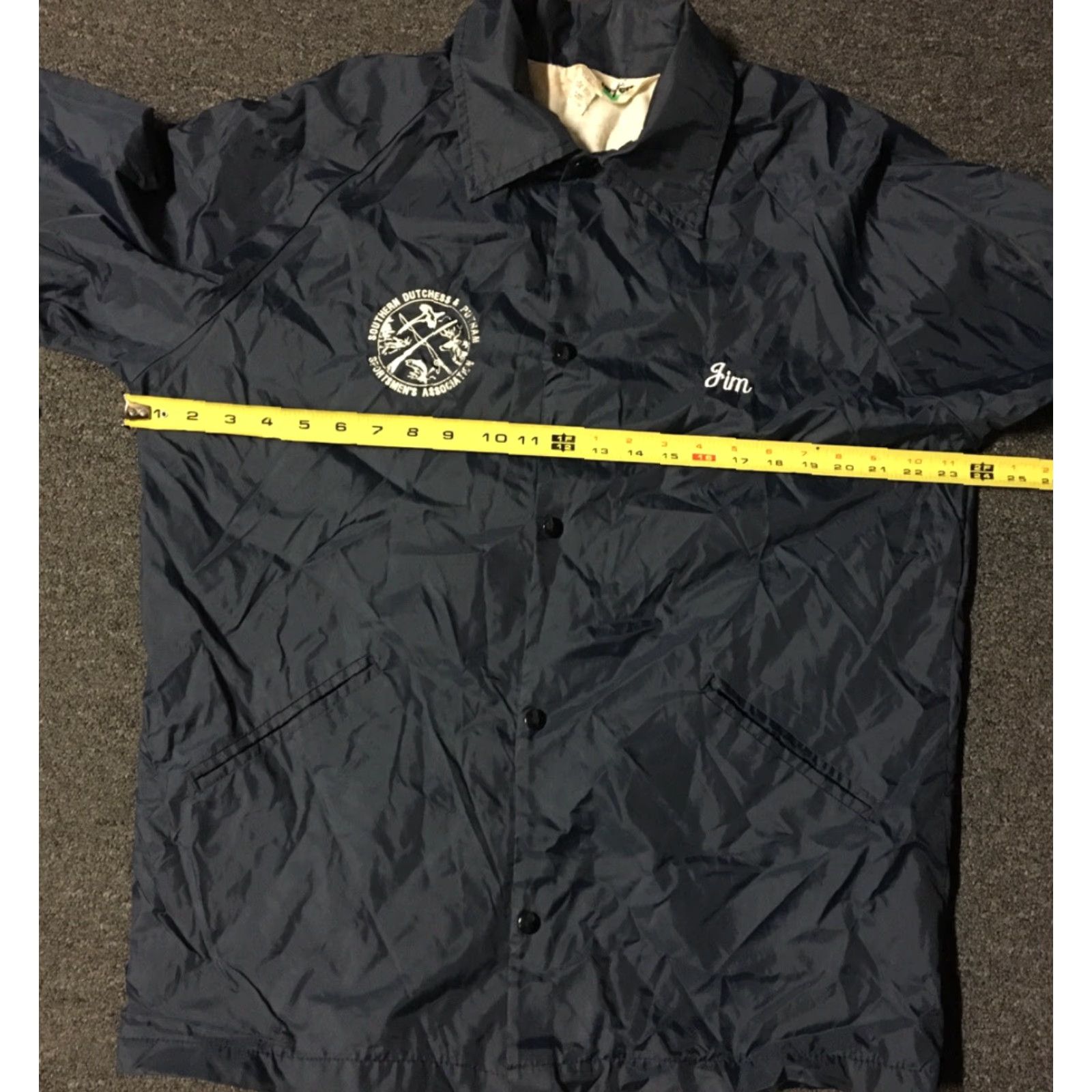Vintage VINTAGE Turfer Shooting Jacket M USA Gun Fish Grunge 80s with Southern Dutchess & Putnam Sportsman’s Association Windbreaker Men Blue Striped Size M Size US M / EU 48-50 / 2 - 5 Thumbnail