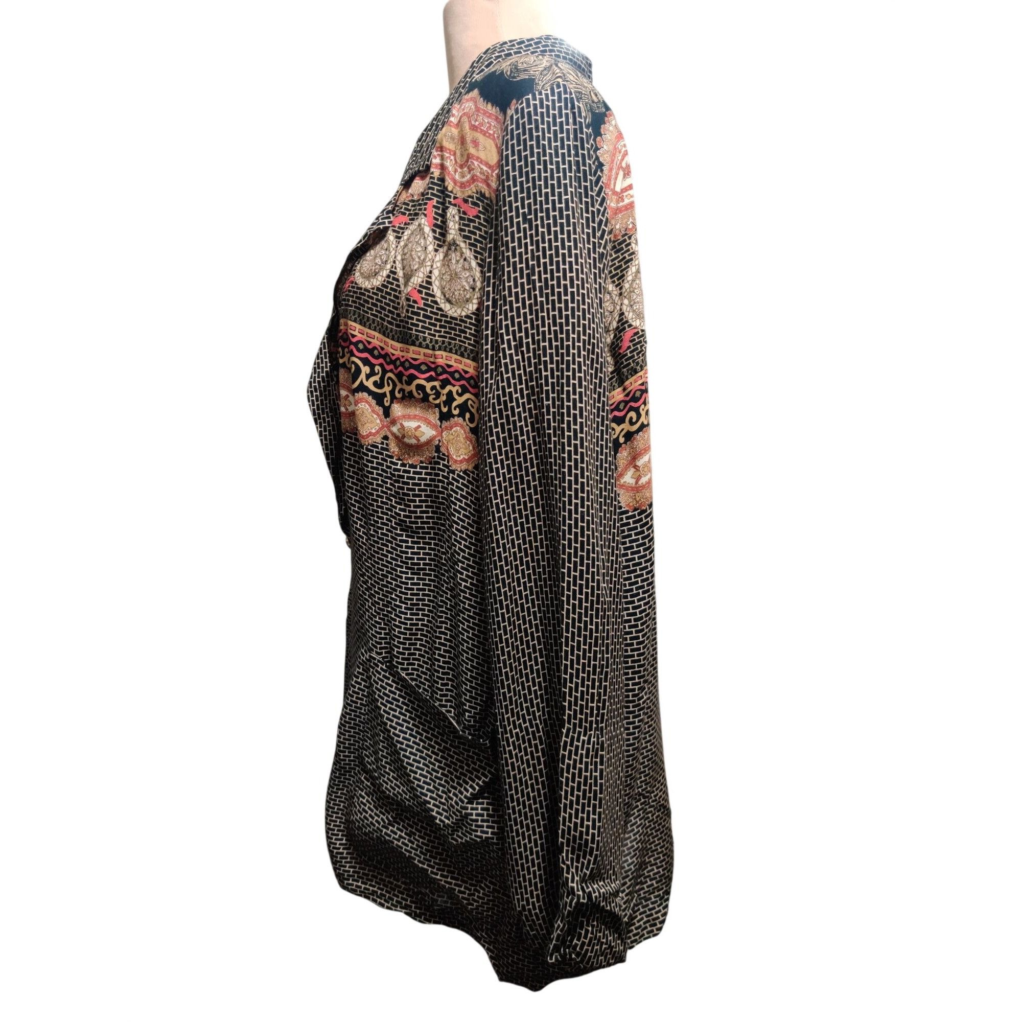 Vintage Vintage Kensington Square Plus Size 2X Black Baroque Graphic Size XXL / US 16-18 / IT 52-54 - 5 Thumbnail