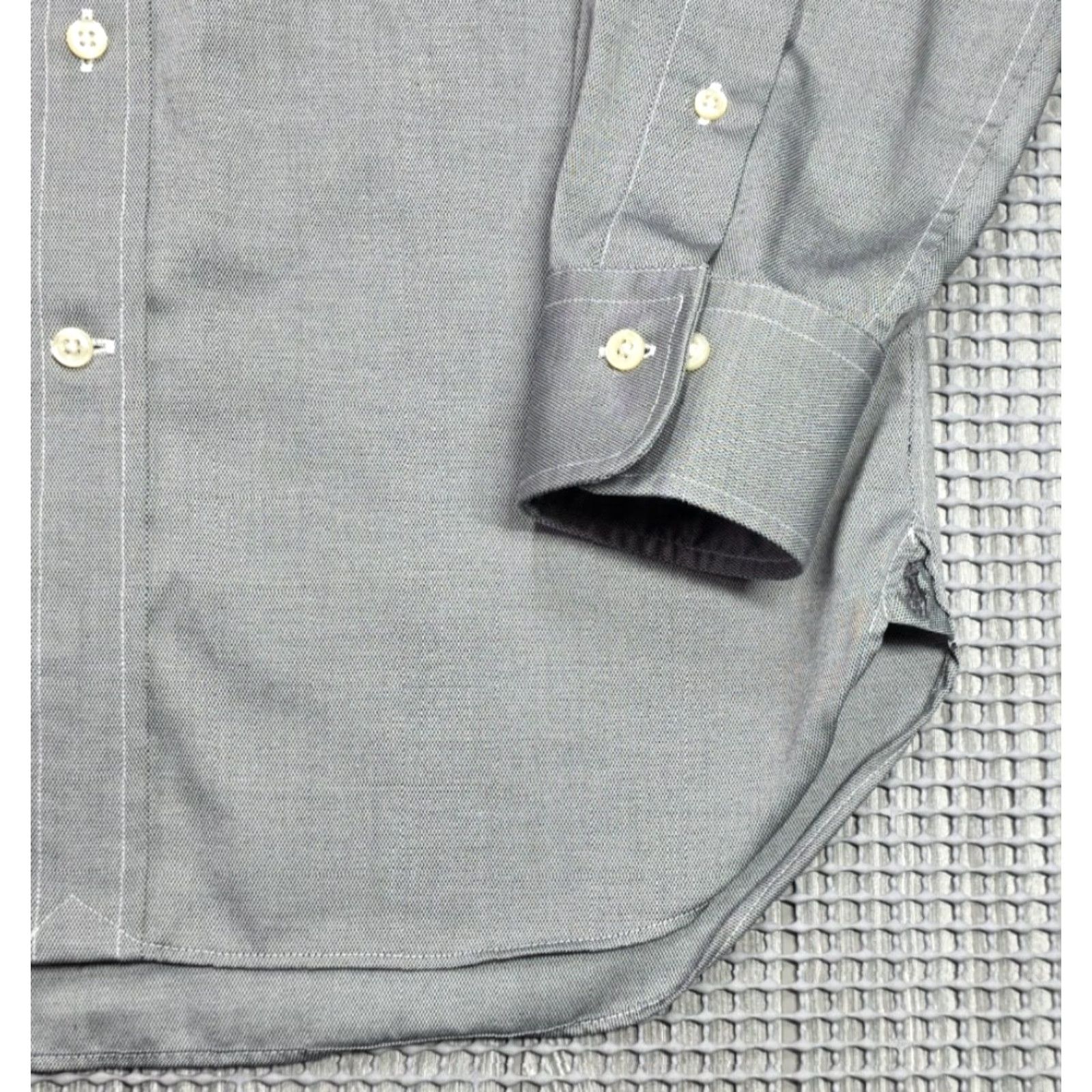 Polo Ralph Lauren VINTAGE Polo Ralph Lauren Shirt Men 15-32/33 Gray Diamond Button Up Slim Fit Easy Care Size US M / EU 48-50 / 2 - 6 Thumbnail