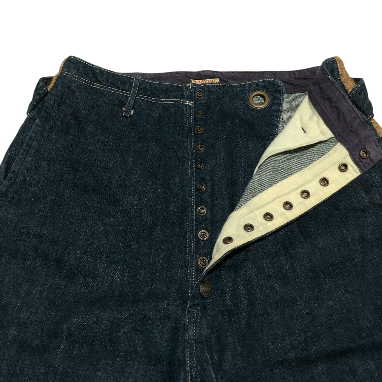 Kapital Kapital Clown Denim Wool-Back High Rise Pants Size US 29 - 4 Thumbnail