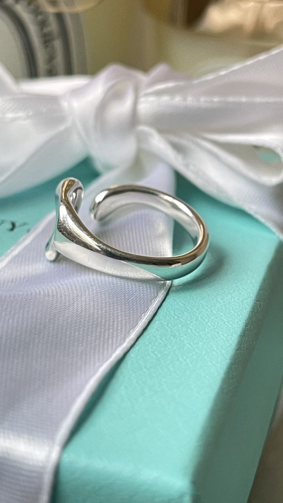 Tiffany & Co. Tiffany & Co. Peretti Full Heart Ring Silver size 5 NEW $485 Size ONE SIZE - 8 Thumbnail
