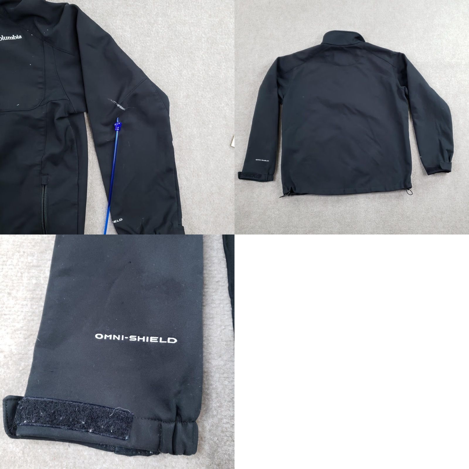 Vintage Columbia Jacket Mens L Black Windbreaker Full Zip Pockets Omni-Shield Size US L / EU 52-54 / 3 - 9 Thumbnail