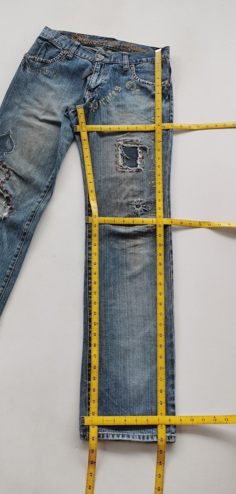 291295=Homme 291295 Homme Pirates Of The Desert Denim Jeans Size US 31 - 13 Thumbnail