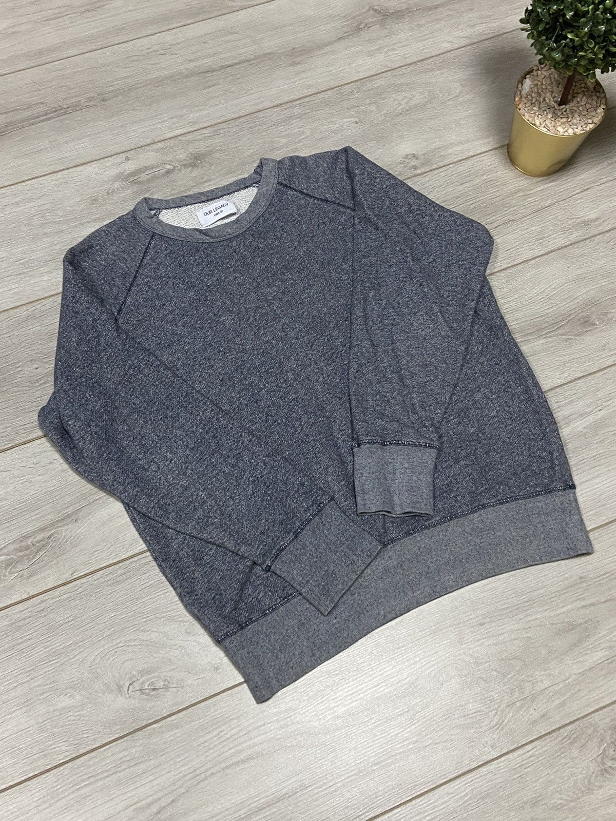 Our Legacy Our Legacy Great Sweat Grey Melange Sweatshirt Size US L / EU 52-54 / 3 - 7 Thumbnail