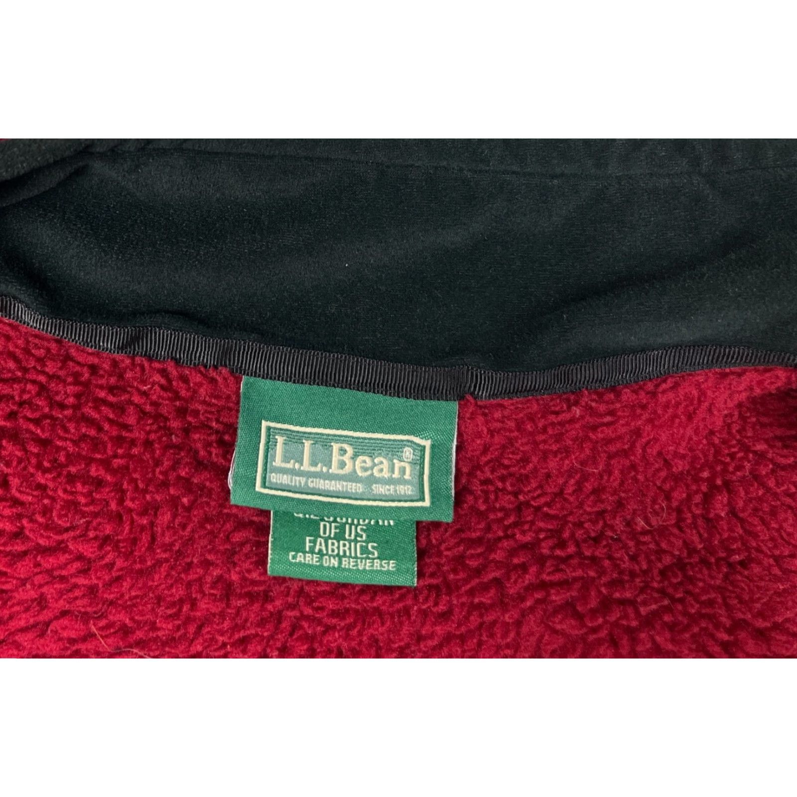 Vintage L.L. Bean Men's Vintage Polartec Fleece Full Zip Vest Mid-Length Burgundy L Tall Regular Size Adult Mens Size US L / EU 52-54 / 3 - 6 Thumbnail