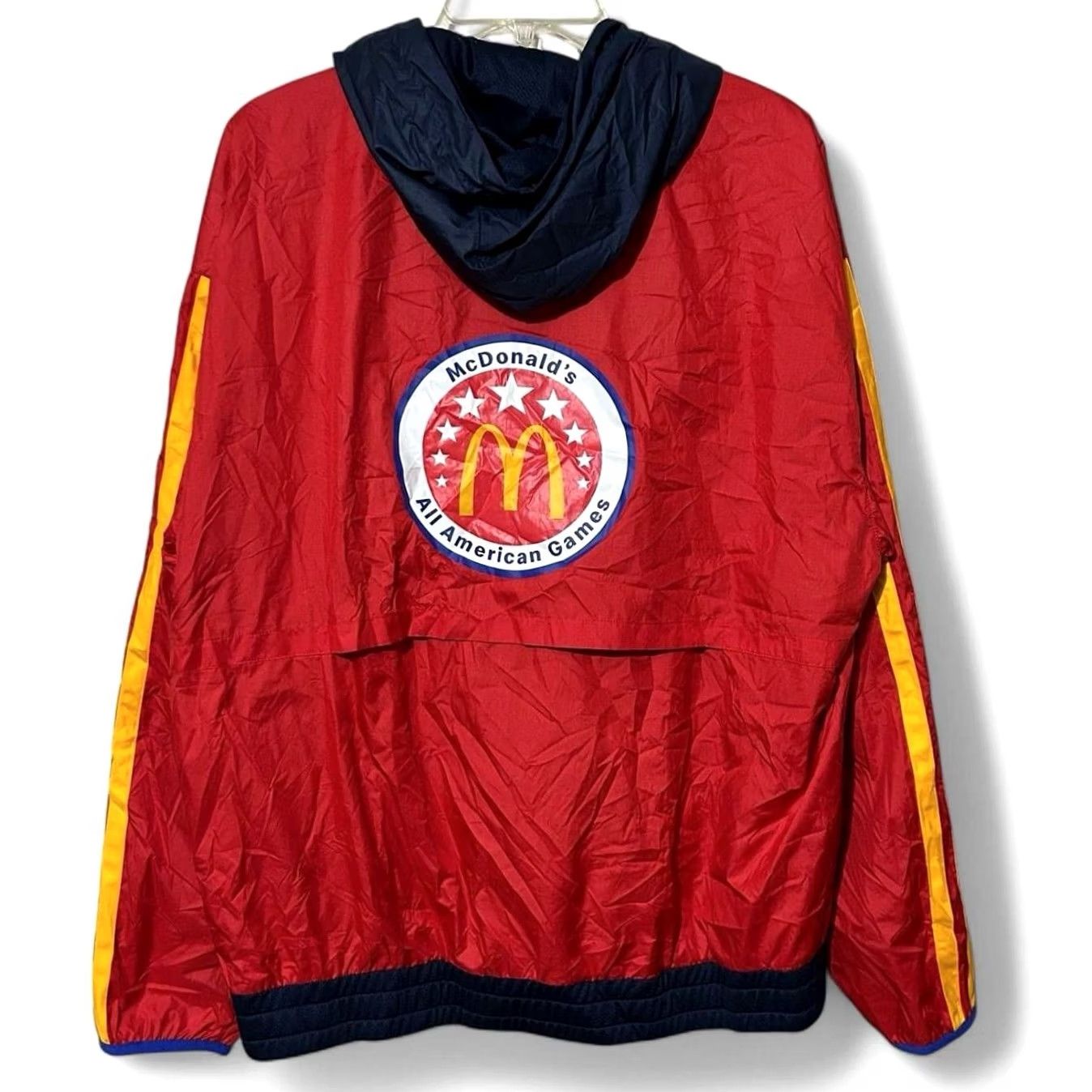 Adidas Adidas McDonald’s All American Basketball Windbreaker Hoodie M Red Mens Size US M / EU 48-50 / 2 - 2 Thumbnail