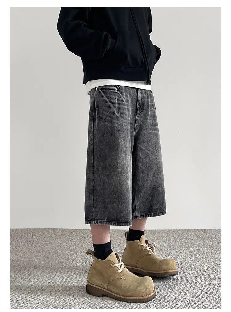 Japanese Brand × Jean Baggy Denim Shorts, Jean Shorts Size US 30 / EU 46 - 3 Thumbnail