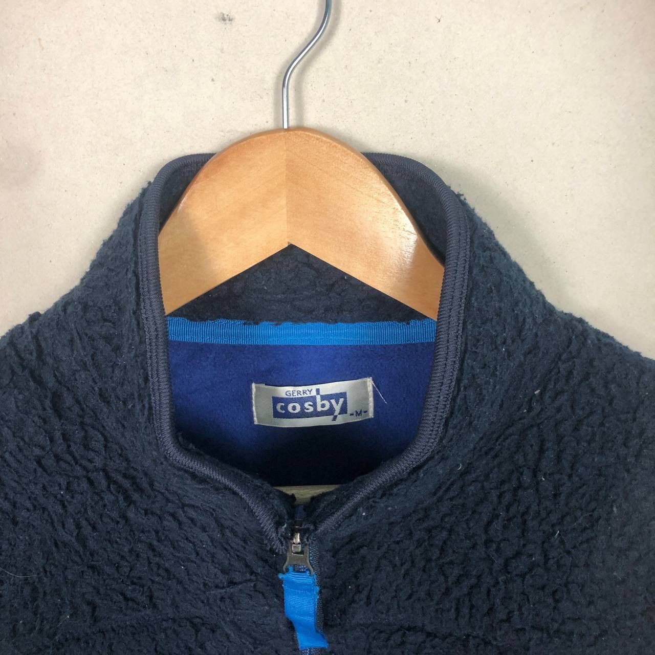 Vintage Vintage Cosby Blue Pile Fleece Sherpa Boa Jacket Sweater Size US M / EU 48-50 / 2 - 4 Thumbnail