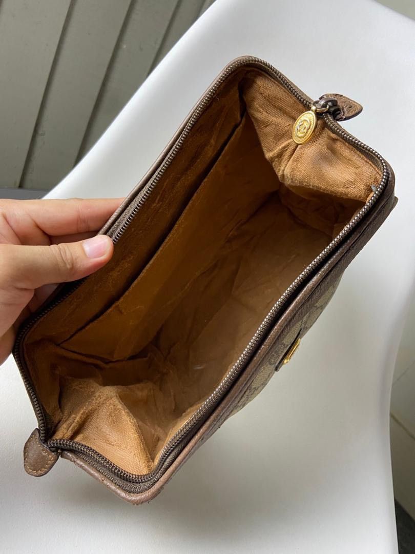 Gucci Vintage GG Supreme Gucci Canvas Pouch (201) Size ONE SIZE - 17 Thumbnail