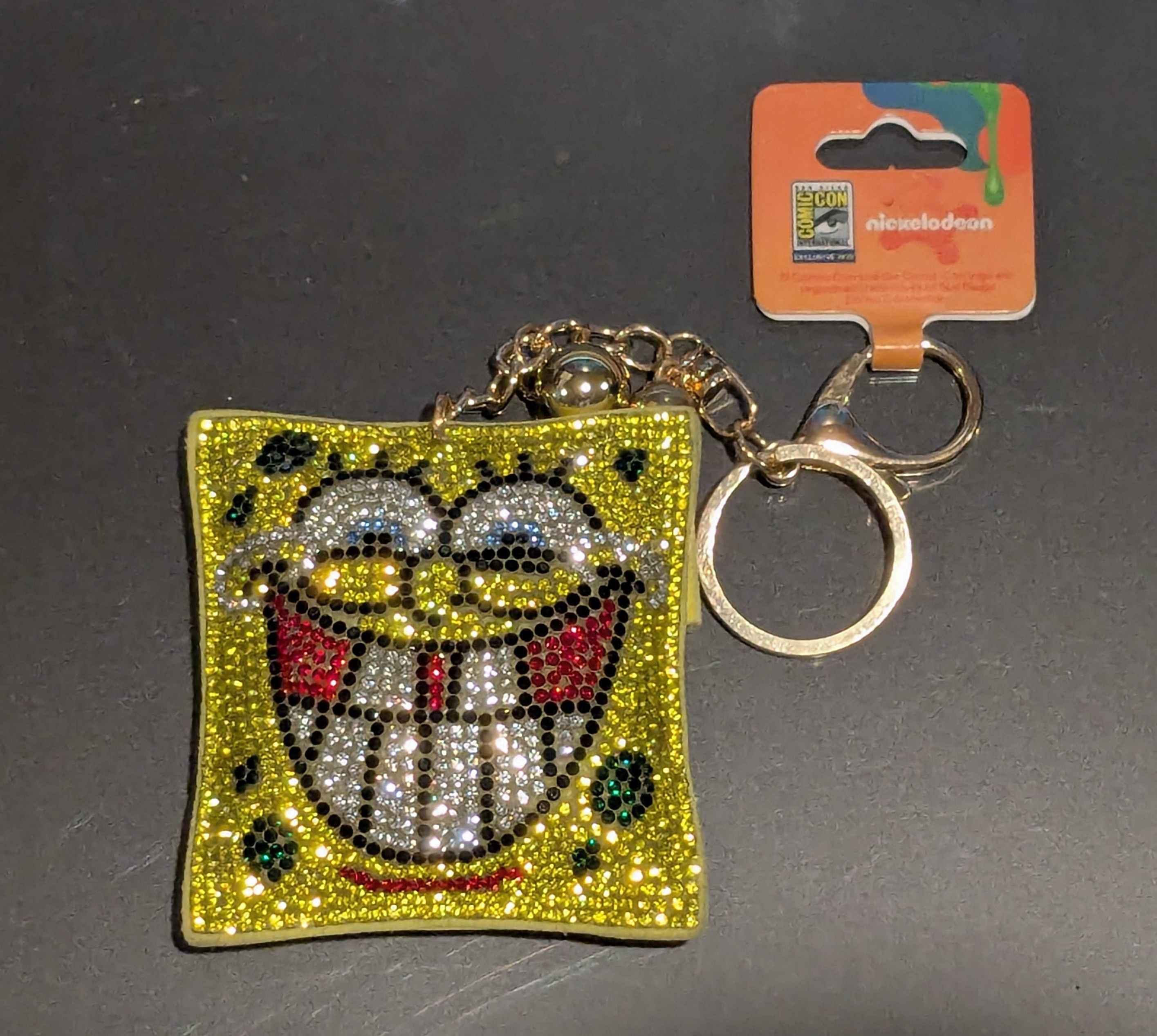 Nickelodeon Spongebob SDCC 2025 Exclusive Rhinestone Tassle Bag Charm Size ONE SIZE - 3 Thumbnail