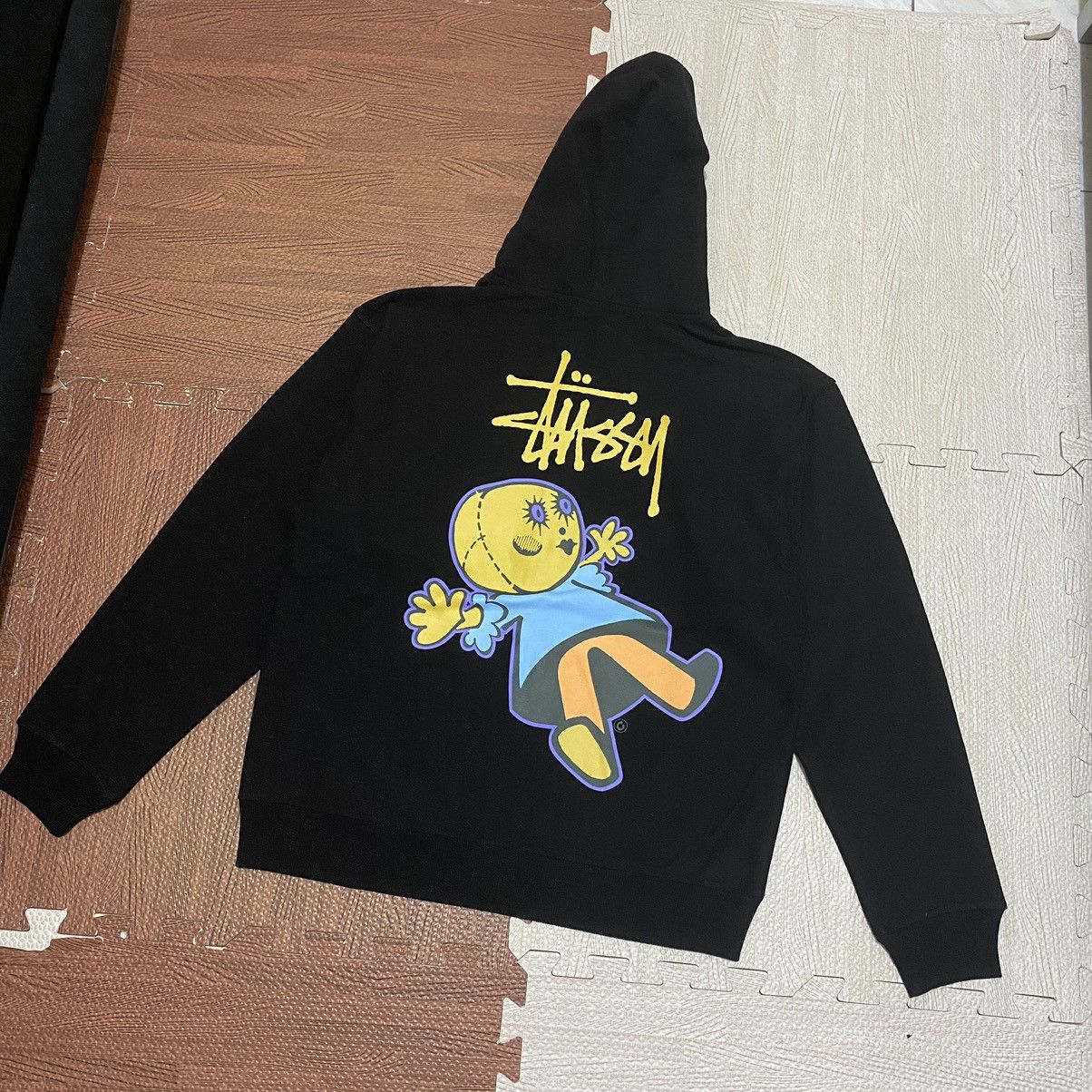 image of Stussy Dollie Zip Hoodie in Black, Men's (Size XL)