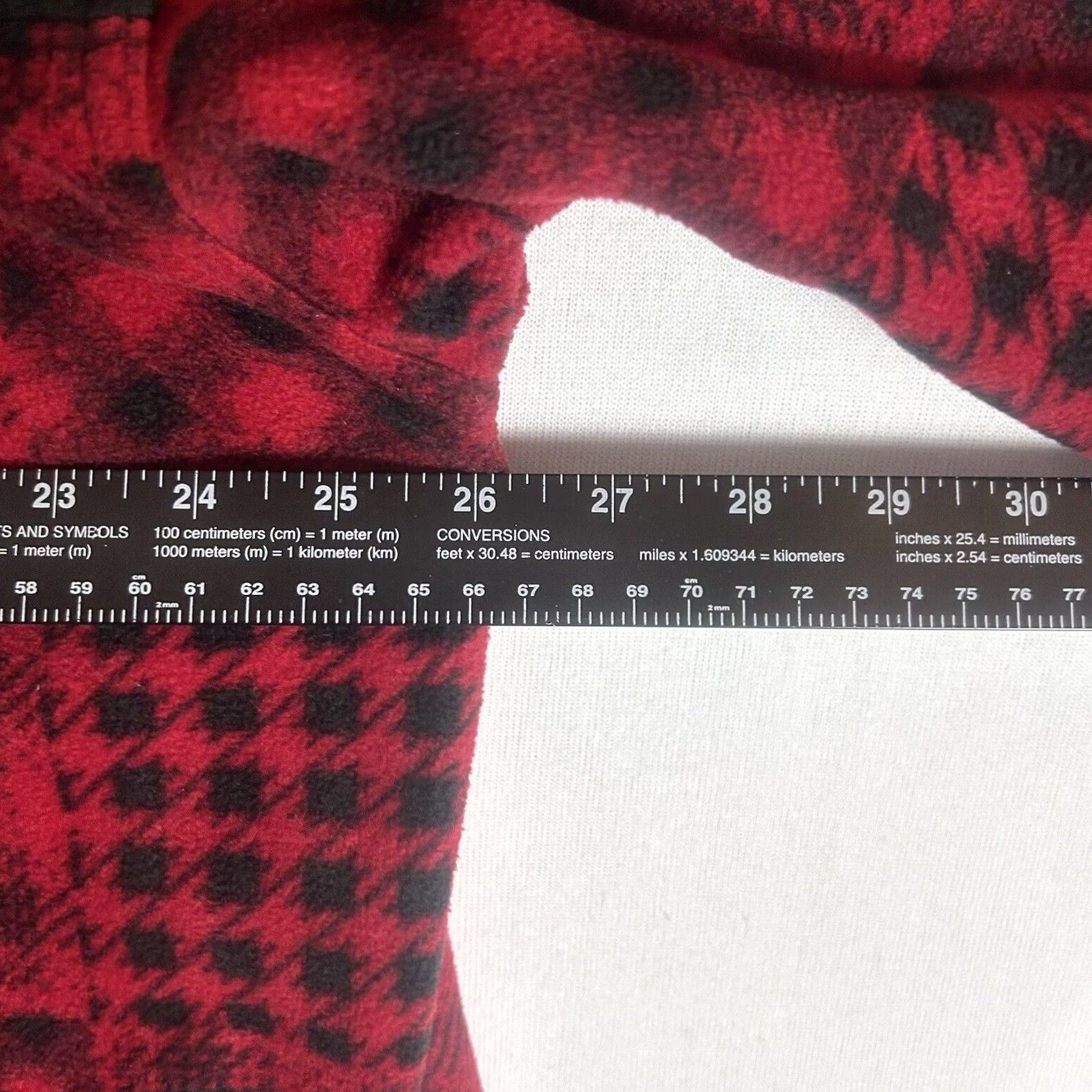 Vintage Maurices Plaid Flannel Jacket Shirt Womens XL Red Black Long Sleeve Fleece Quilted Pockets Size XL / US 12-14 / IT 48-50 - 7 Thumbnail