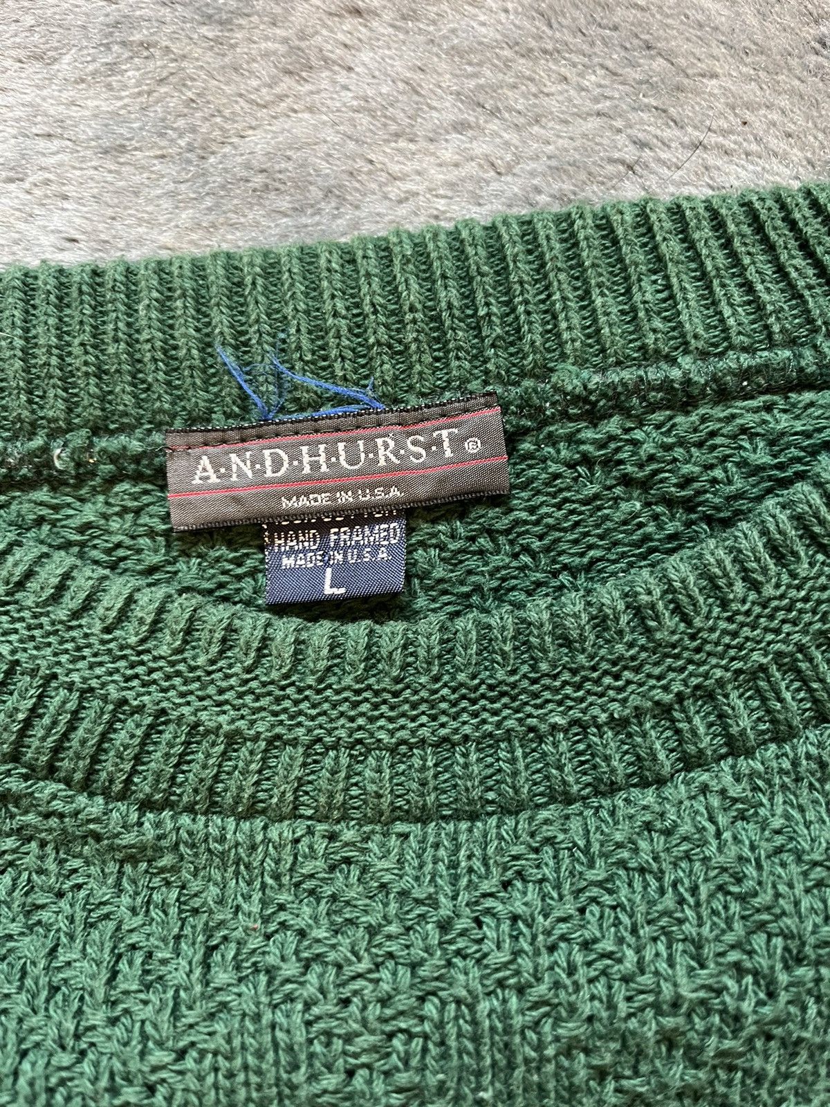 Vintage Vintage chunky Andhurst made in USA green sweater Size US L / EU 52-54 / 3 - 2 Thumbnail