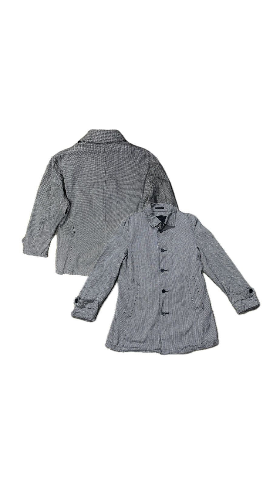 Burberry Burberry Black Label Houndstooth Trench Coat Size US M / EU 48-50 / 2 - 1 Thumbnail