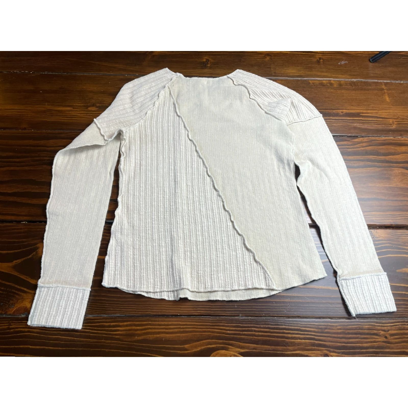 Vintage Maurices Sweater Women's Size S Pullover Long Sleeve Ivory Cream Knit Regular Casual Travel Fall Winter Size S / US 4 / IT 40 - 2 Thumbnail
