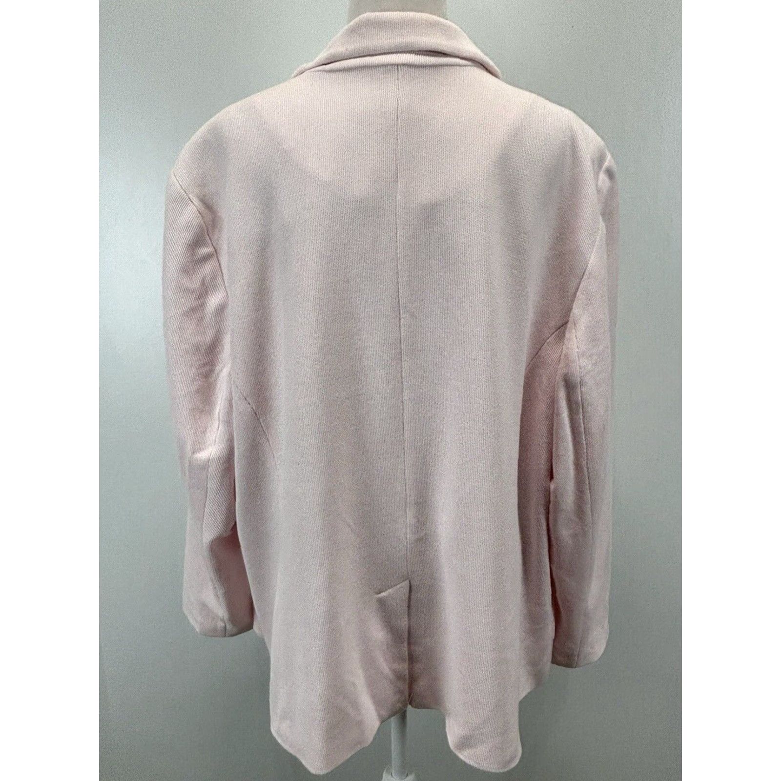 Talbots Talbots Women's Plus Size 26W Pink Cotton Blazer Jacket Lined Business Career Formal Women Size 4XL / US 24-26 - 3 Thumbnail