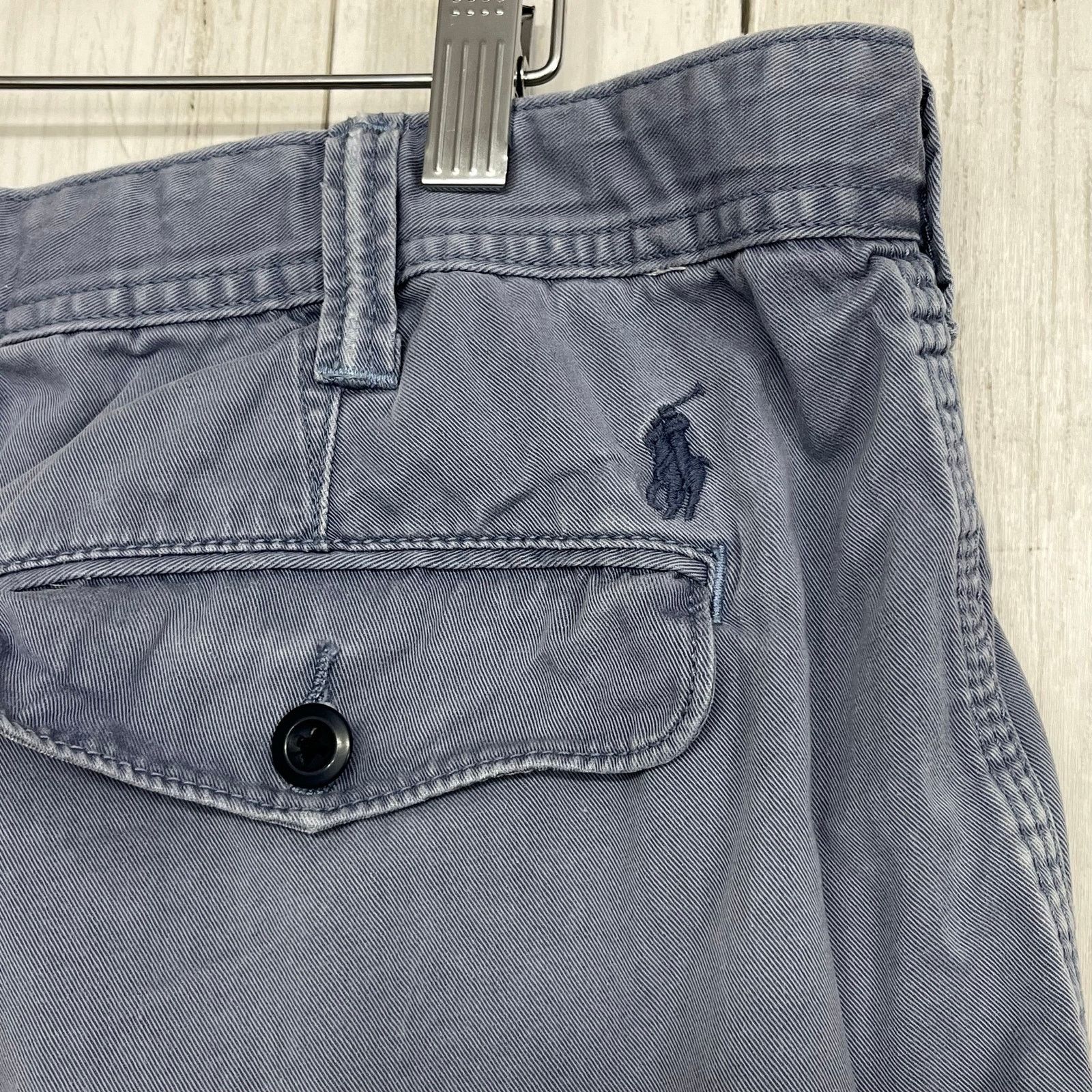 Polo Ralph Lauren Polo Ralph Lauren Blue Chino Shorts Relaxed Fit 100% Cotton Size US 38 / EU 54 - 5 Thumbnail