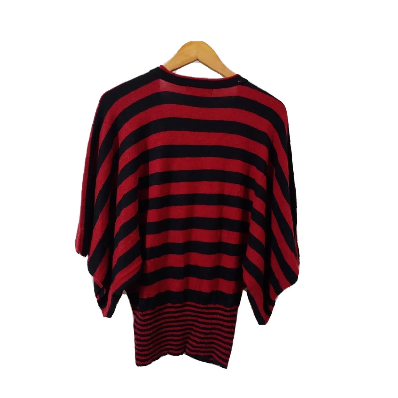 Bcbgmaxazria BCBGMAXAZRIA Womens Sweater Pullover Kimono Sleeve Stripe V-Neck Size S Multicolor Knit Lightweight Regular Mens? No gender. End with Womens. Size S / US 4 / IT 40 - 2 Thumbnail