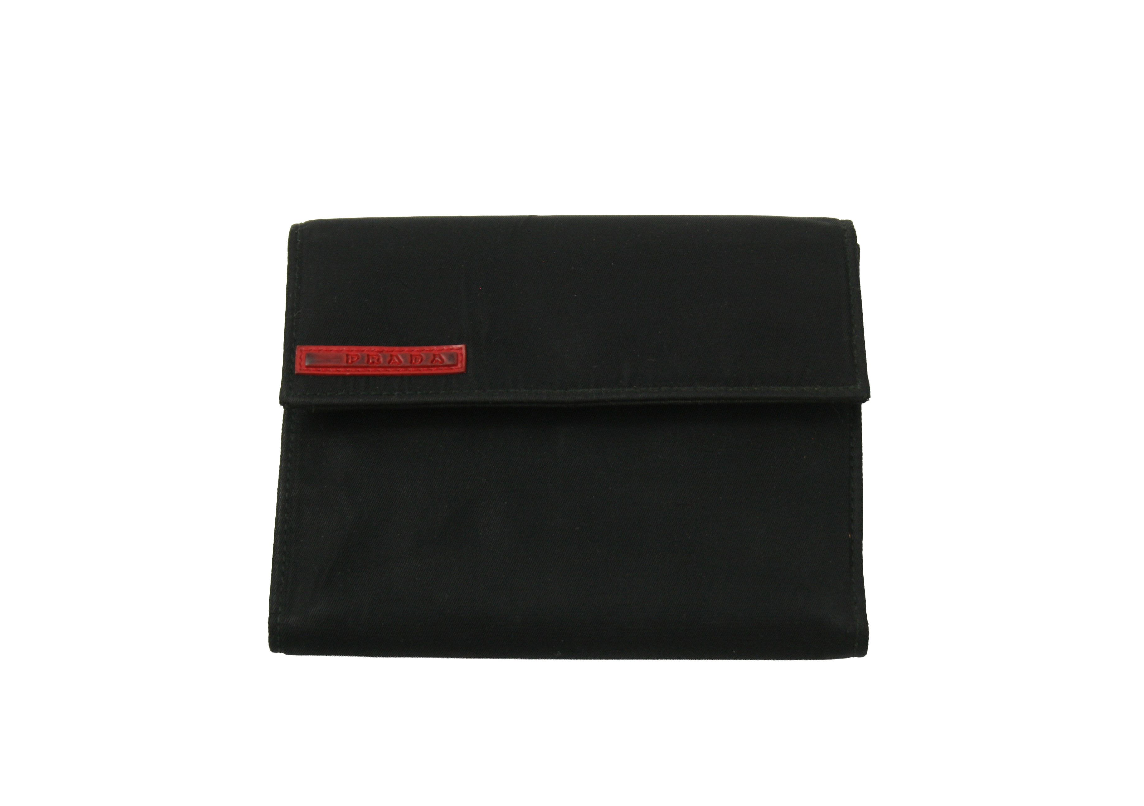 Prada FW98 Sport Red Tab Nylon Trifold Wallet Vintage Size ONE SIZE - 1 Thumbnail