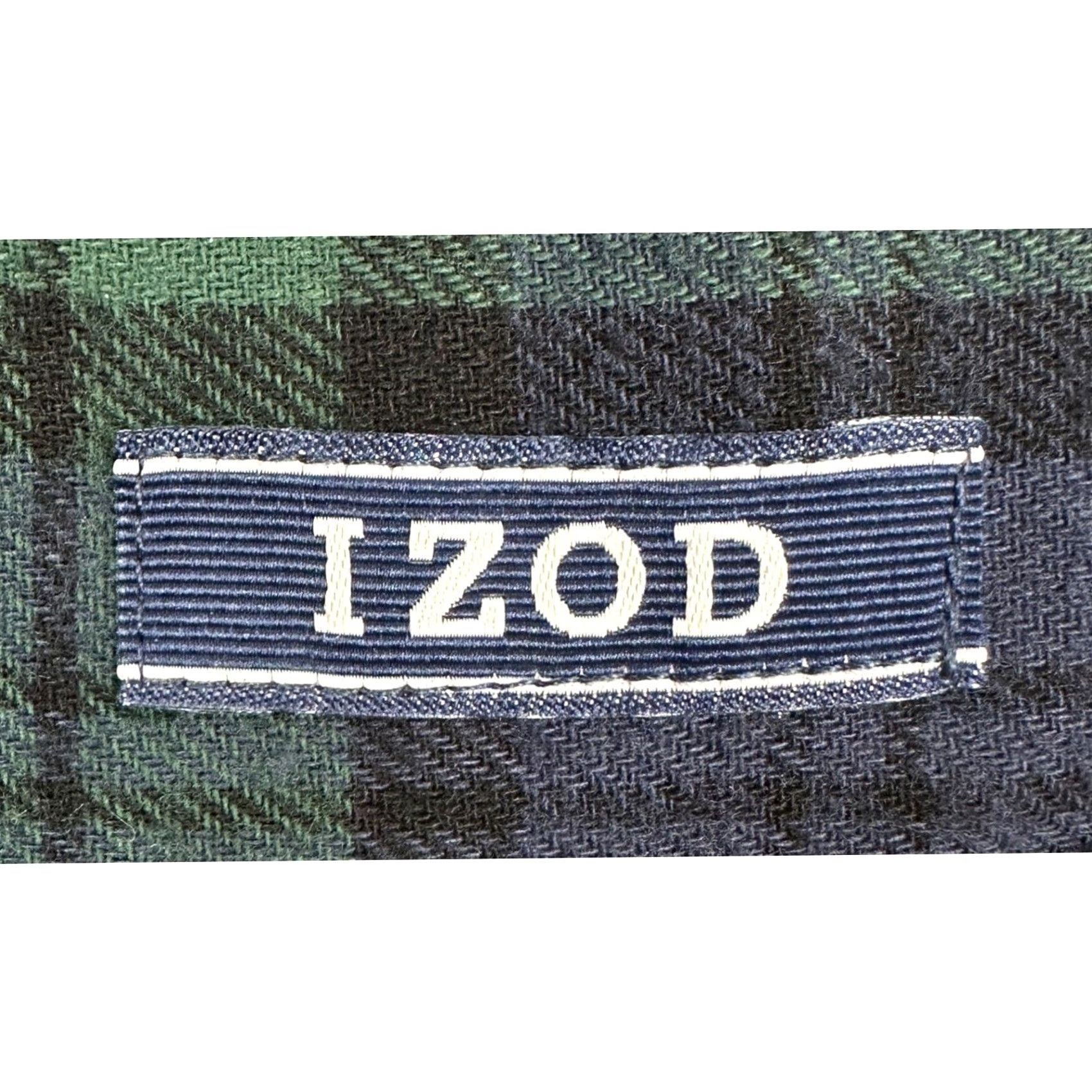 Izod IZOD Shirt Mens 2XL Blue Green Flannel Plaid Button-Down Long Sleeve Size US XXL / EU 58 / 5 - 4 Thumbnail