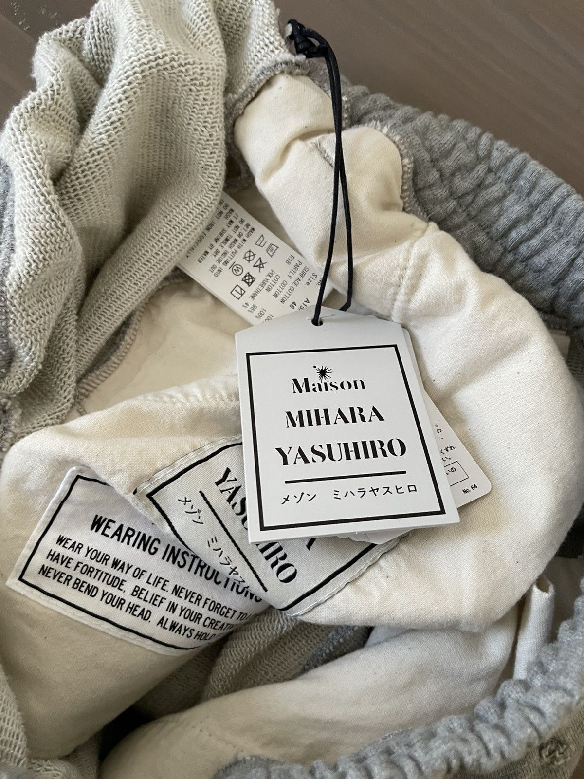 Maison MIHARA YASUHIRO Mihara Yasuhiro Grey layered sweatpants Size US 31 - 13 Thumbnail