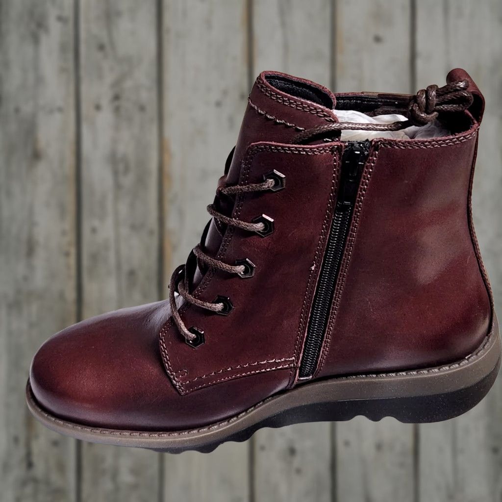 Vintage VINTAGE Josef Seibel Brown Leather ZIP Nashville Bordo-kombi Combat Boot Wmns 8 NEW Size US 8 / IT 38 - 1 Thumbnail