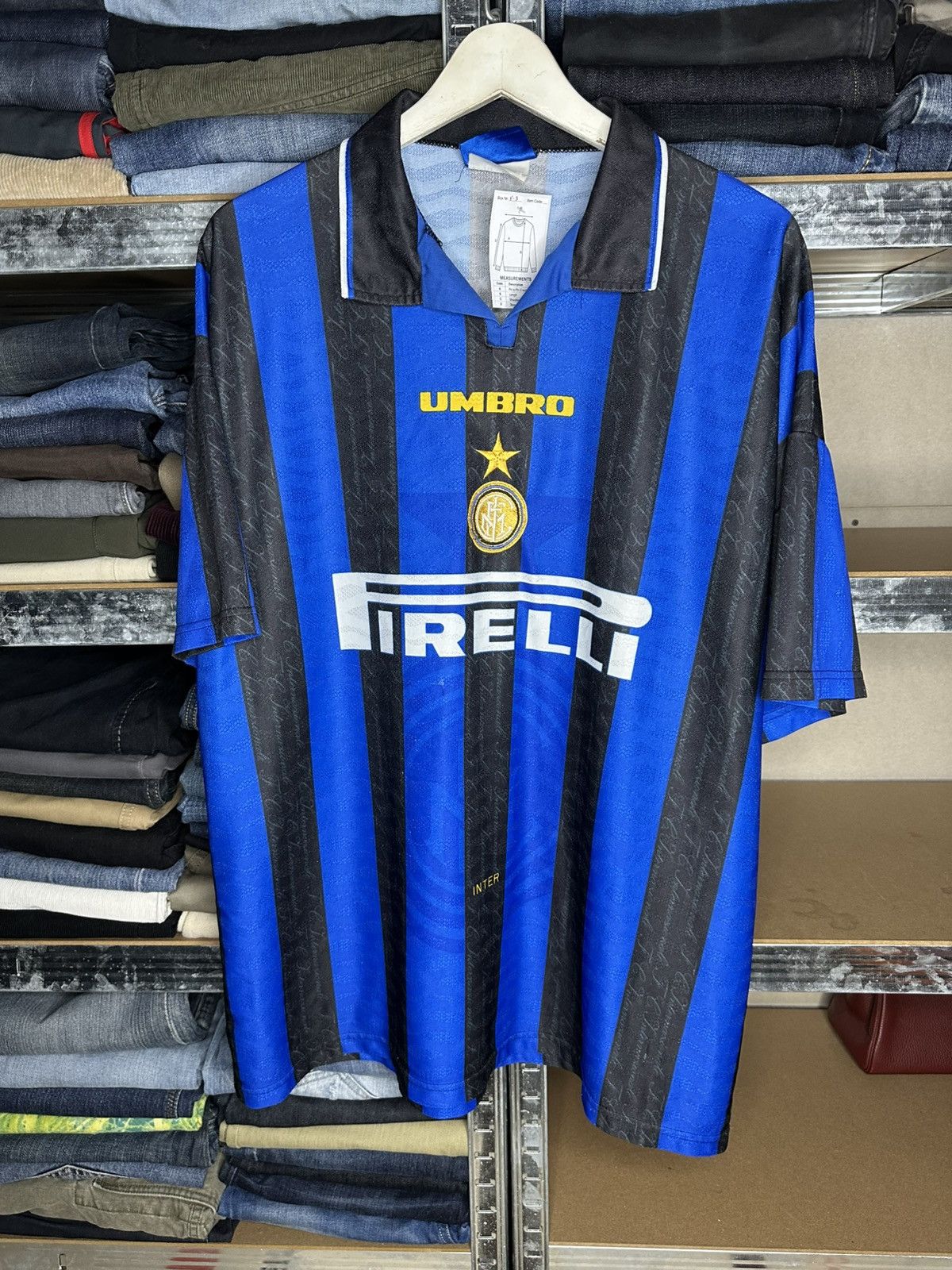 Umbro Umbro Inter Milan 1996/97 Home Shirt Football Soccer Jersey Size US XXL / EU 58 / 5 - 1 Thumbnail