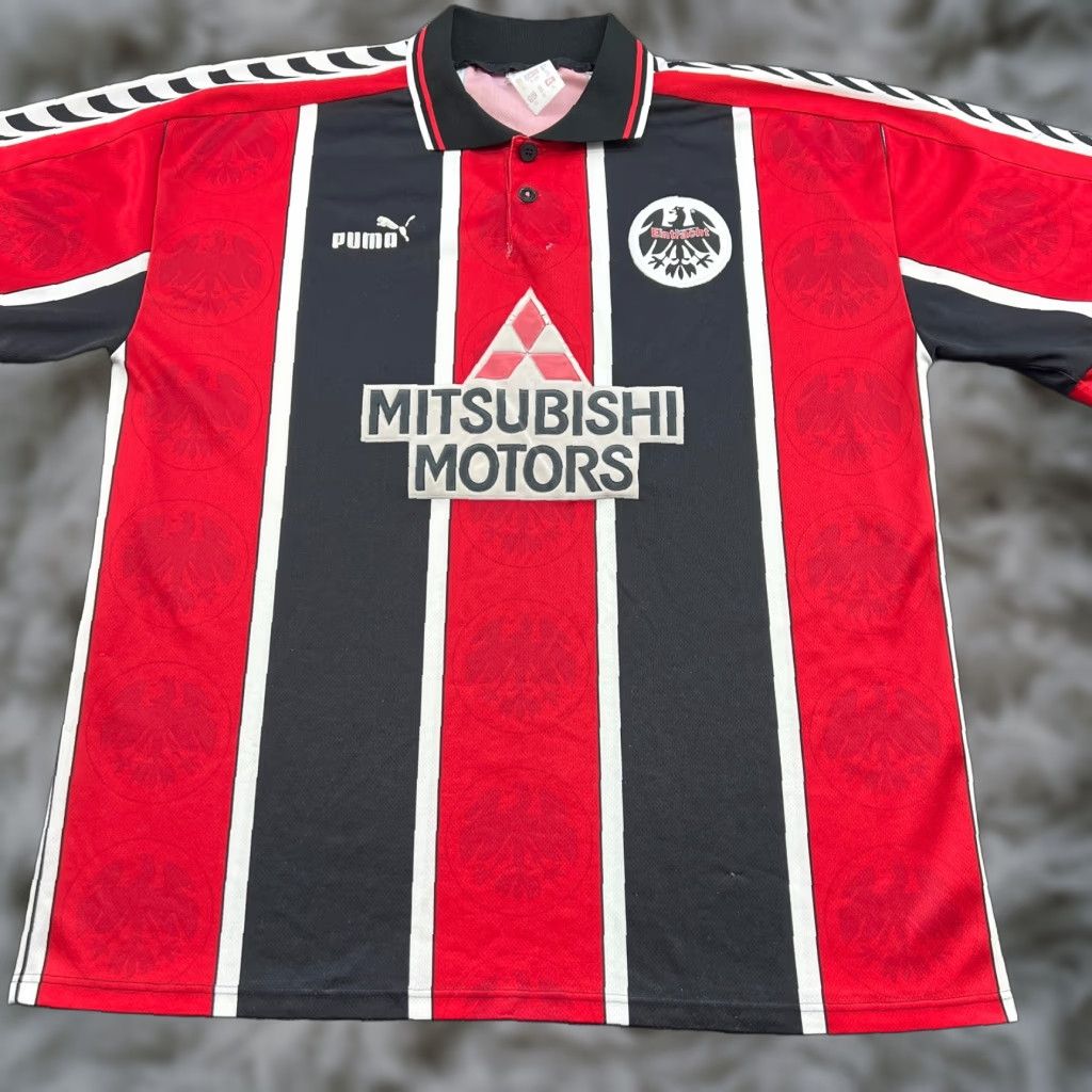 Puma VINTAGE Eintracht Frankfurt 1996 1997 Home Football Jersey Mens XL Puma Shirt Size US XL / EU 56 / 4 - 1 Thumbnail