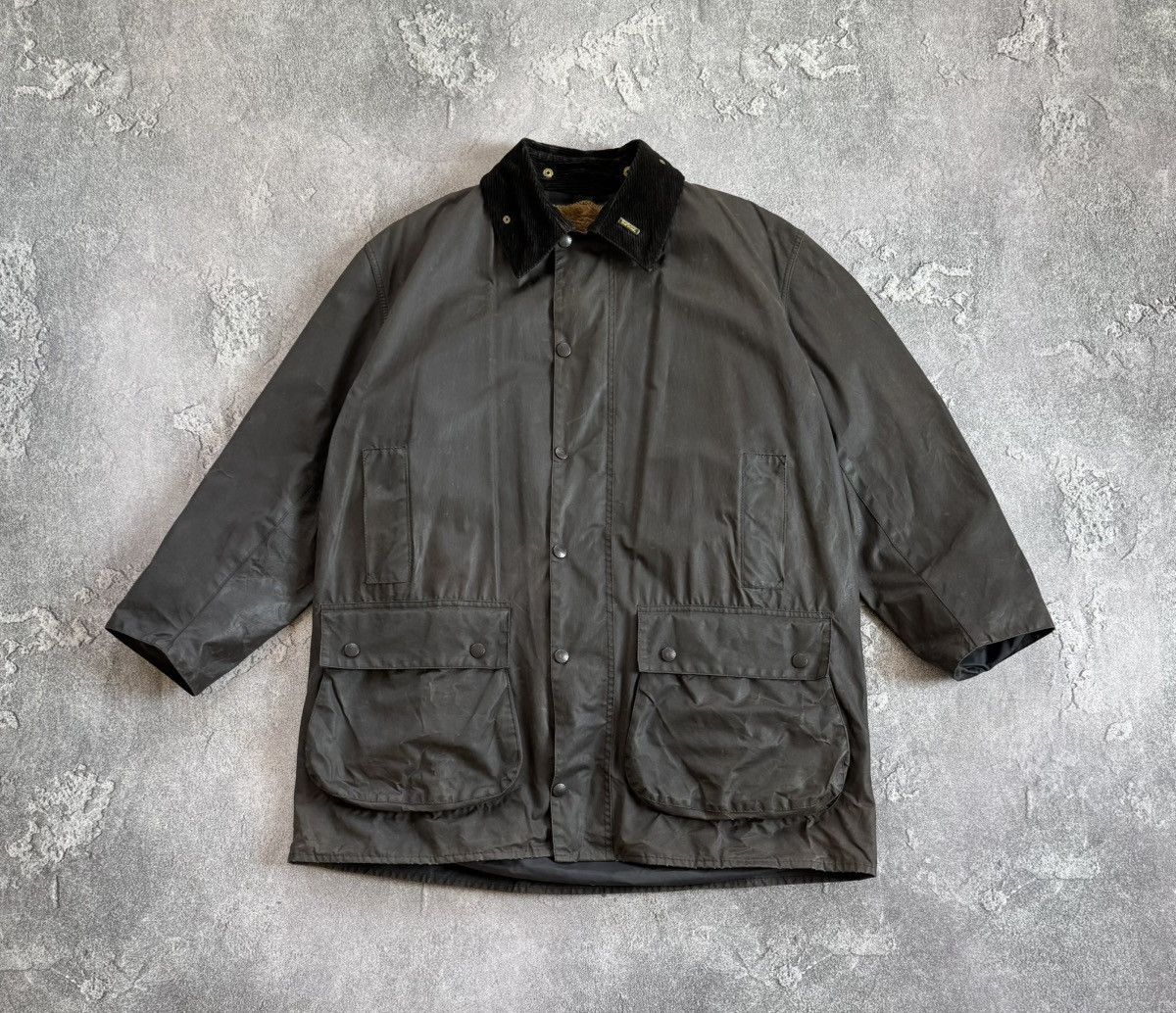 Barbour × Vintage Barbour A206 Border C48/112cm jacket + lining coat waxed wax Size US XL / EU 56 / 4 - 7 Thumbnail