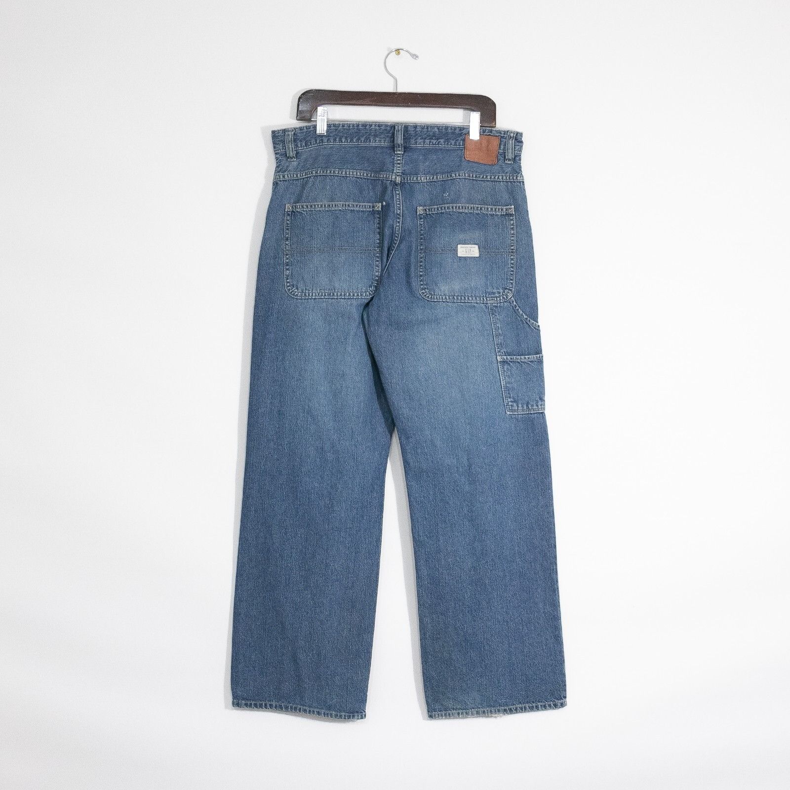 Gap × Vintage Vintage Gap Carpenter Baggy Jeans 34x31 - Distressed Relaxed Size US 34 / EU 50 - 6 Thumbnail