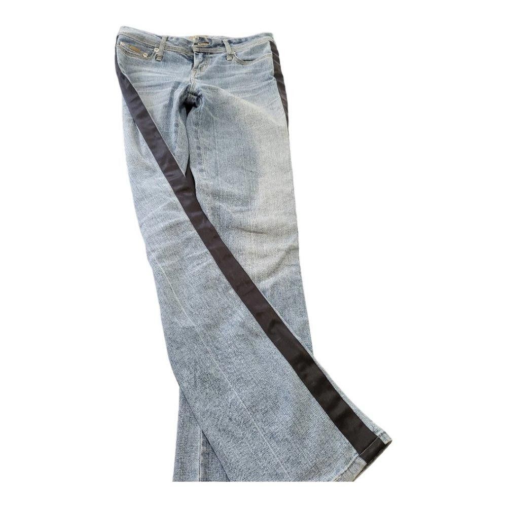 XOXO CT132a XOXO Tuxedo Stripe Blue Jeans 5/6 Size 28" / US 6 / IT 42 - 1 Thumbnail