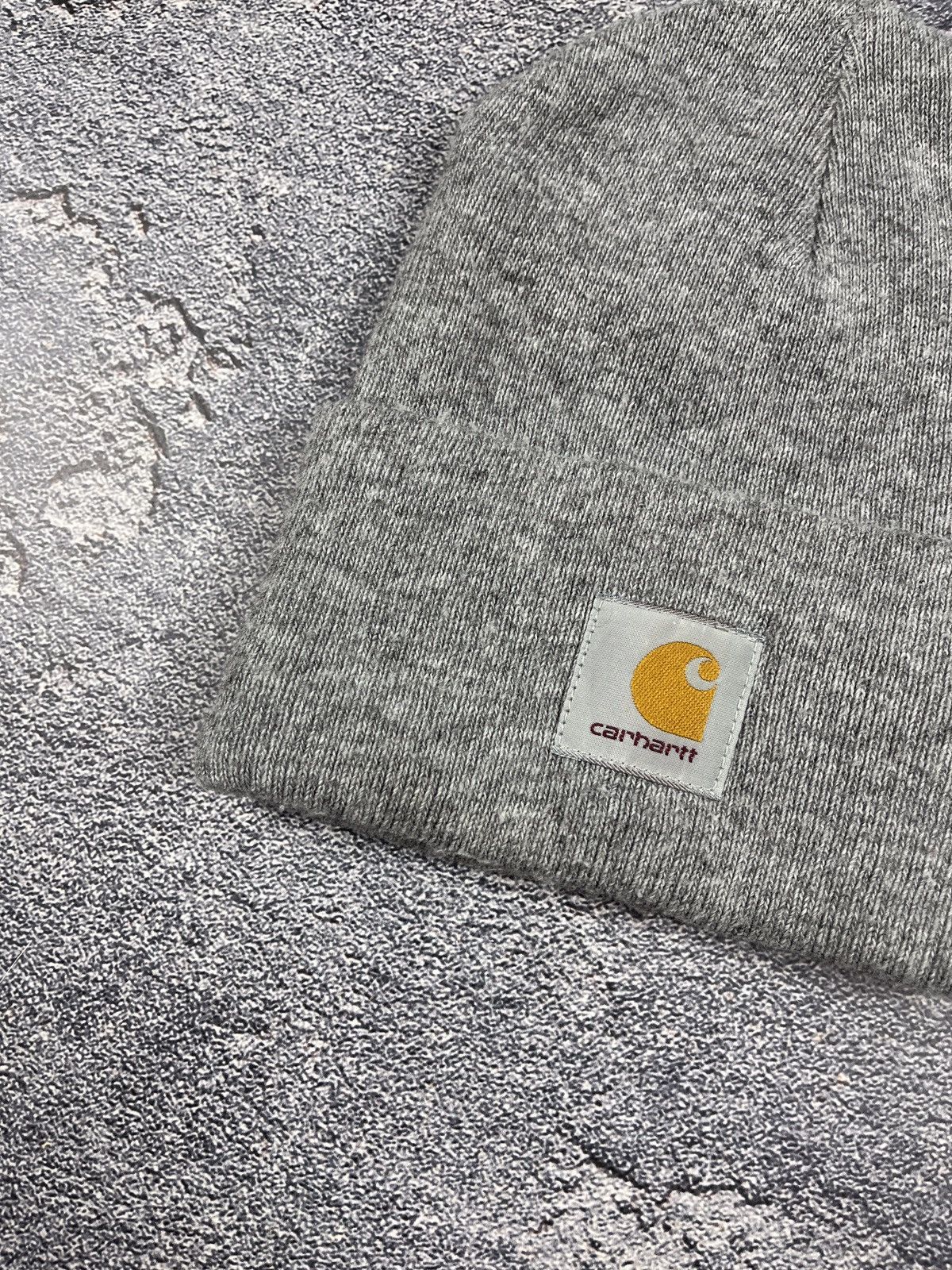 Carhartt Hat Carhartt Winter Logo Grey Unisex Size ONE SIZE - 2 Thumbnail