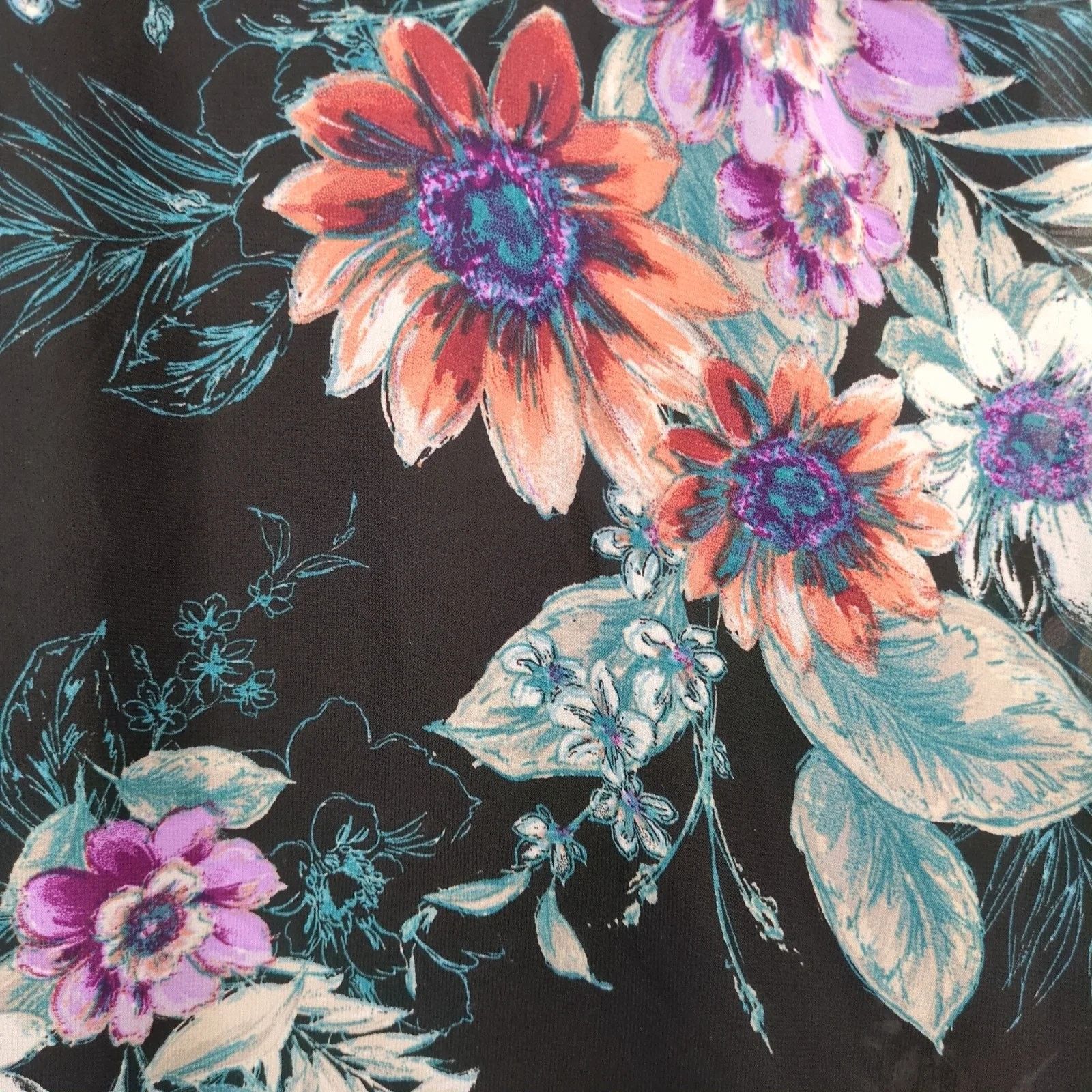 Other Jodi Kristopher Black Floral Babydoll Slip Dress Sz XS Lace Size XS / US 0-2 / IT 36-38 - 10 Thumbnail