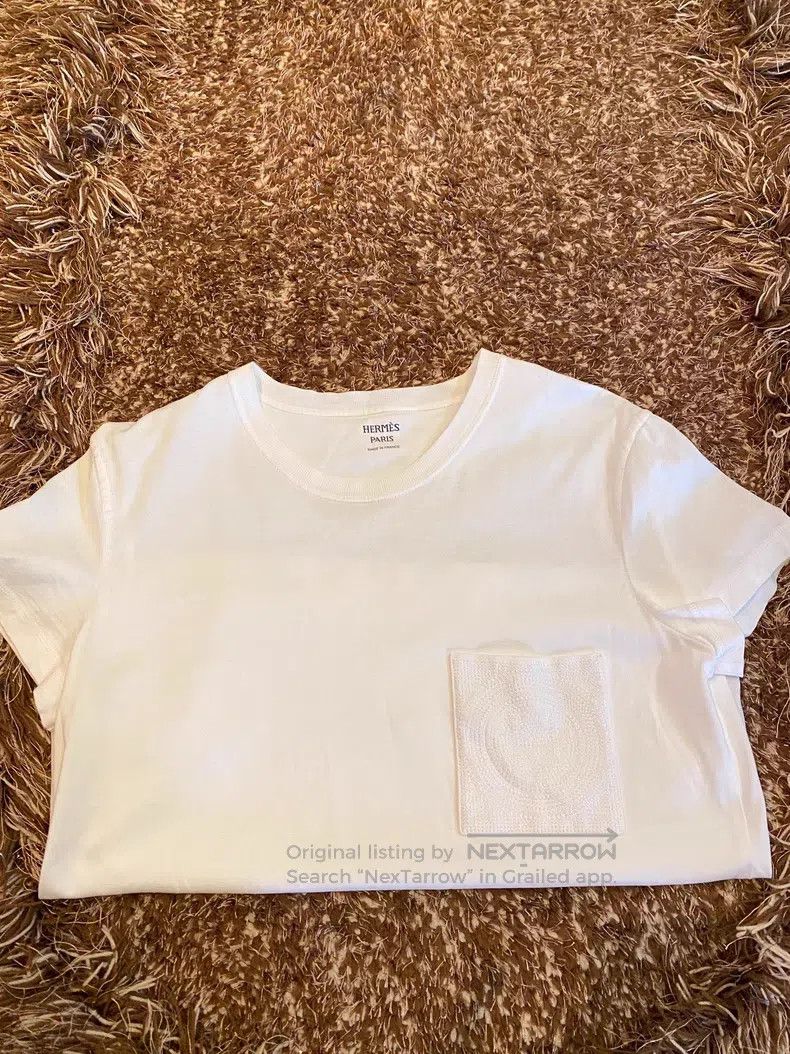 Hermes Hermes Embroidered T-shirt short sleeve top Size XS / US 0-2 / IT 36-38 - 5 Thumbnail