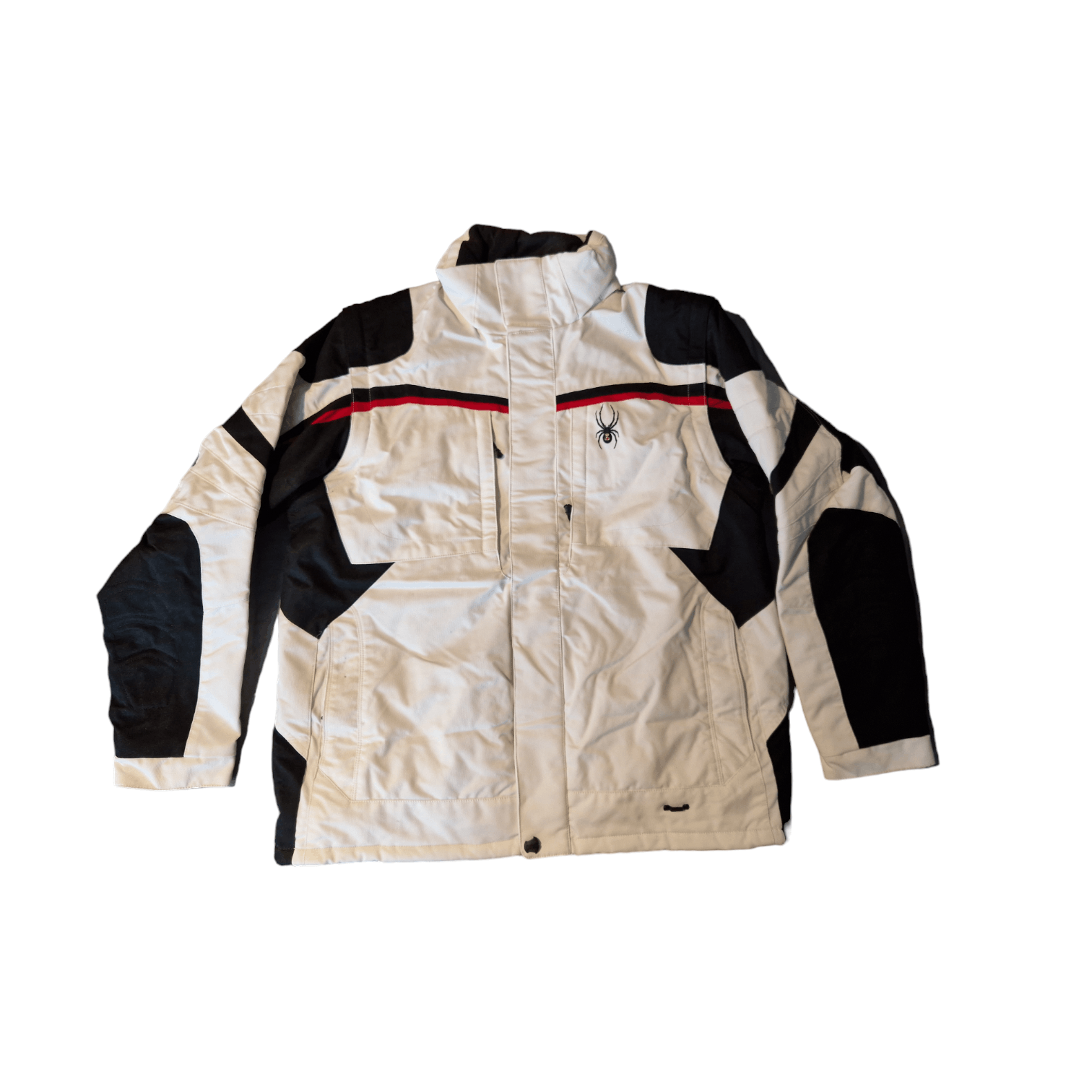 Image of Vintage Spyder Ski Jacket in White, Men's (Size XL)