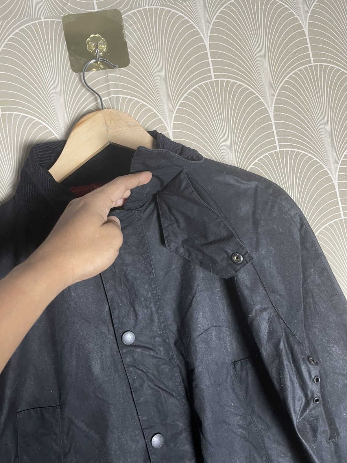 Barbour VINTAGE BARBOUR ASHBY WAXED JACKET TARTAN LINEN RARE Size US XS / EU 42 / 0 - 10 Thumbnail