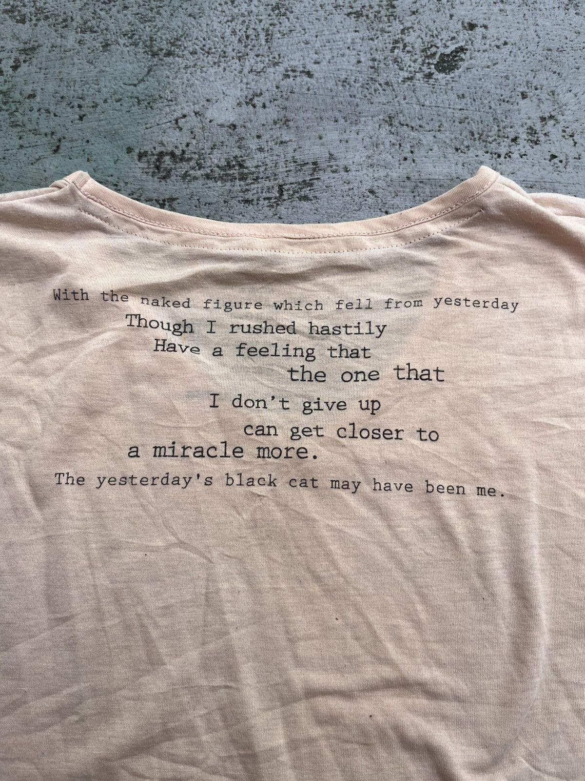 Hysteric Glamour × If Six Was Nine × Japanese Brand TIMELY WARNING POEM TRACK TEE Size US S / EU 44-46 / 1 - 2 Thumbnail