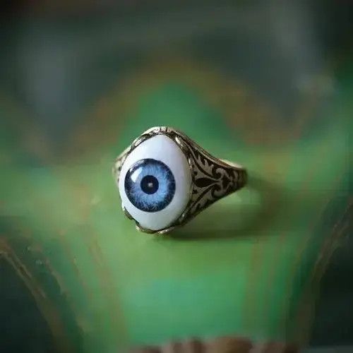 VIBE Evil Eye Skull Claw Rings Size 7 8 9 10 Size ONE SIZE - 4 Thumbnail