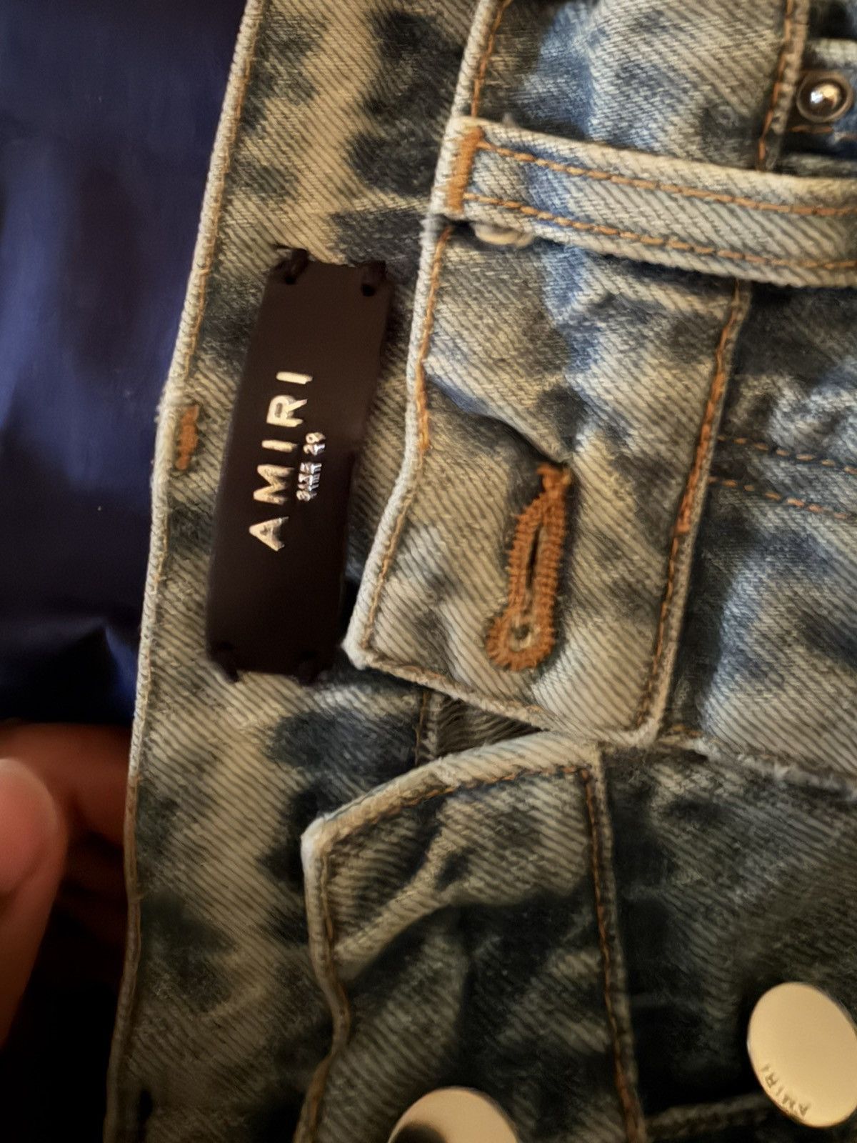Amiri Amiri Straight Leg Flower Jeans Size US 29 - 3 Thumbnail