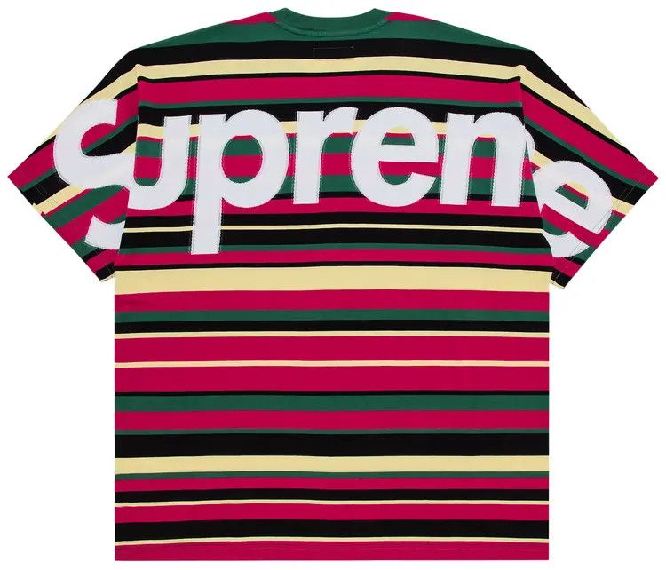 Supreme Supreme Intarsia Short sleeve Stripe shirt Size US L / EU 52-54 / 3 - 1 Thumbnail