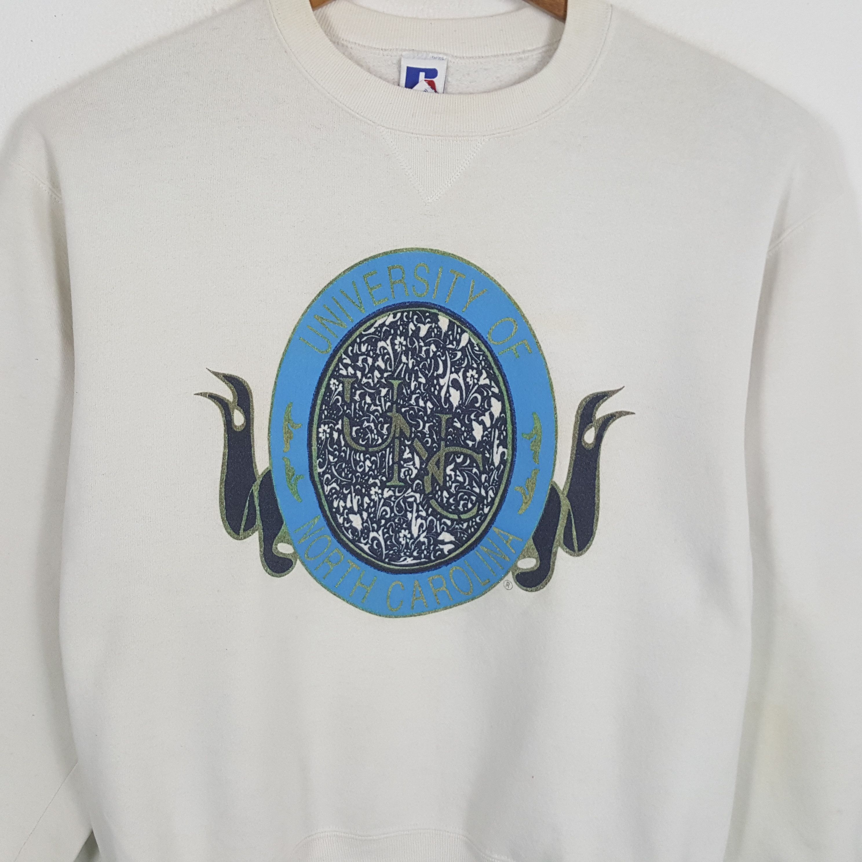 Carolina Herrera × Vintage Vintage 90's UNIVERSITY OF NORTH CAROLINA Promo Sweatshirt Size US L / EU 52-54 / 3 - 2 Thumbnail