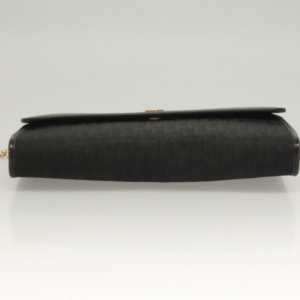 Dior DIOR Trotter Canvas Chain Shoulder Bag Black Gold Size ONE SIZE - 9 Thumbnail