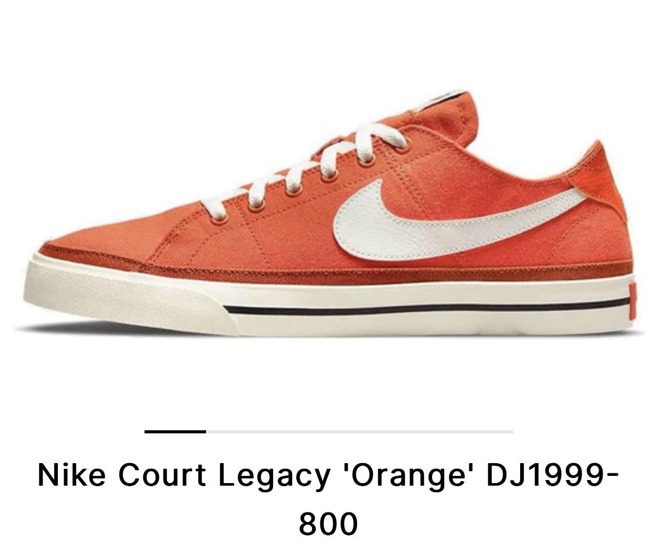 Nike Orange Nike Court Legacy Size US 9.5 / EU 42-43 - 1 Thumbnail