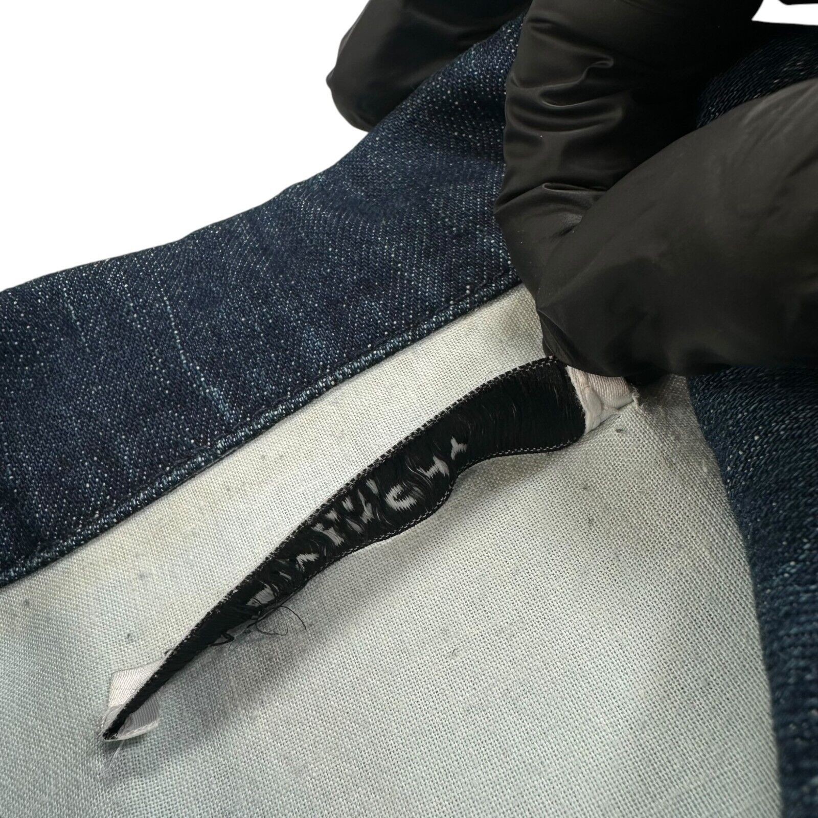 Givenchy Givenchy Size M Denim Jacket Acid Wash Deep Blue Logo Spray Size US S / EU 44-46 / 1 - 9 Thumbnail
