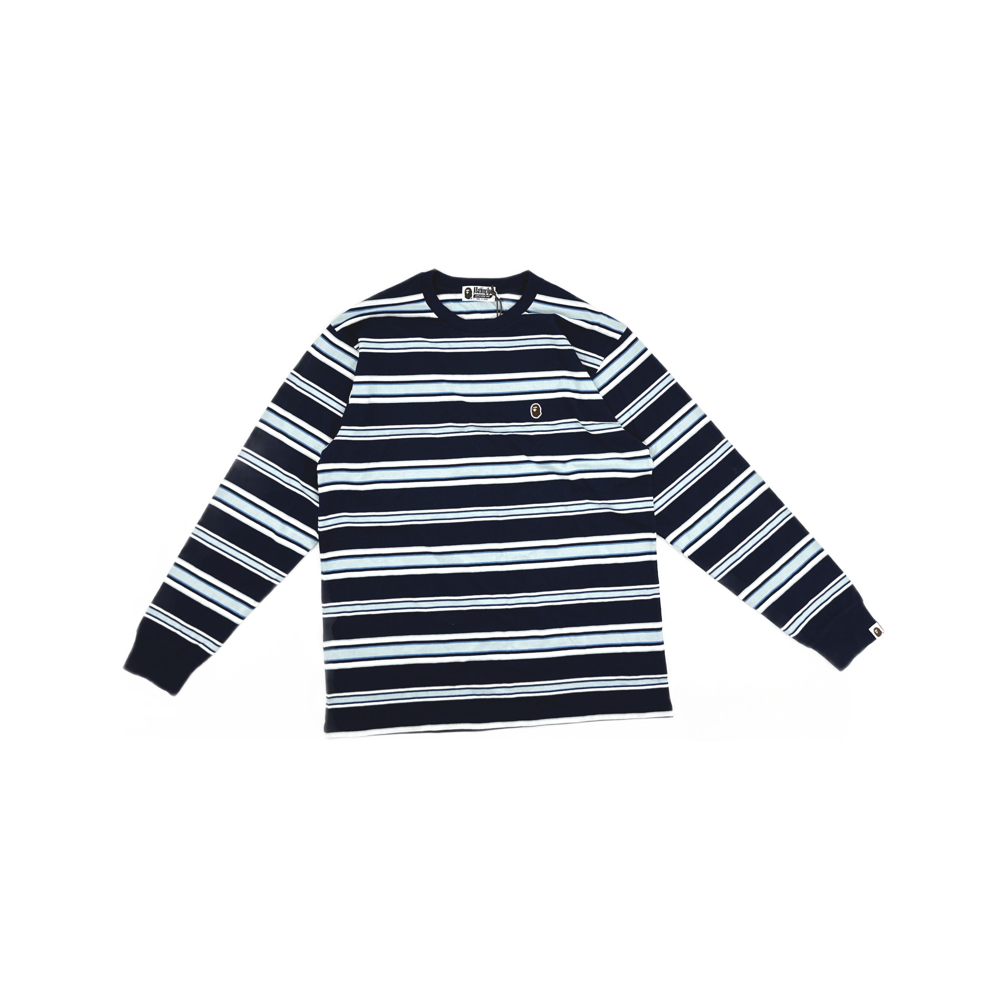Bape A Bathing Ape Striped Long Sleeve T-Shirt Size XXL Size US XXL / EU 58 / 5 - 1 Thumbnail
