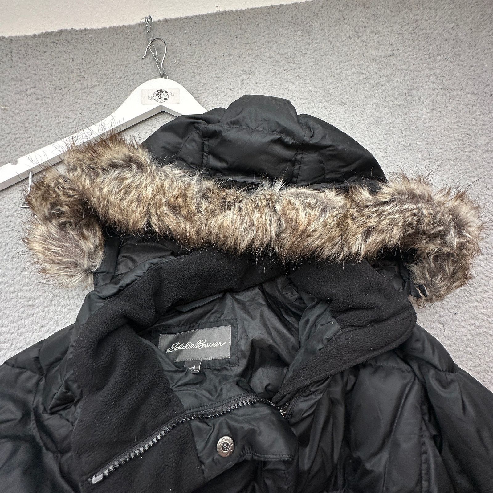Eddie Bauer Eddie Bauer Lodge Down Parka Fur Trim Jacket Womens Large Size L / US 10 / IT 46 - 16 Thumbnail