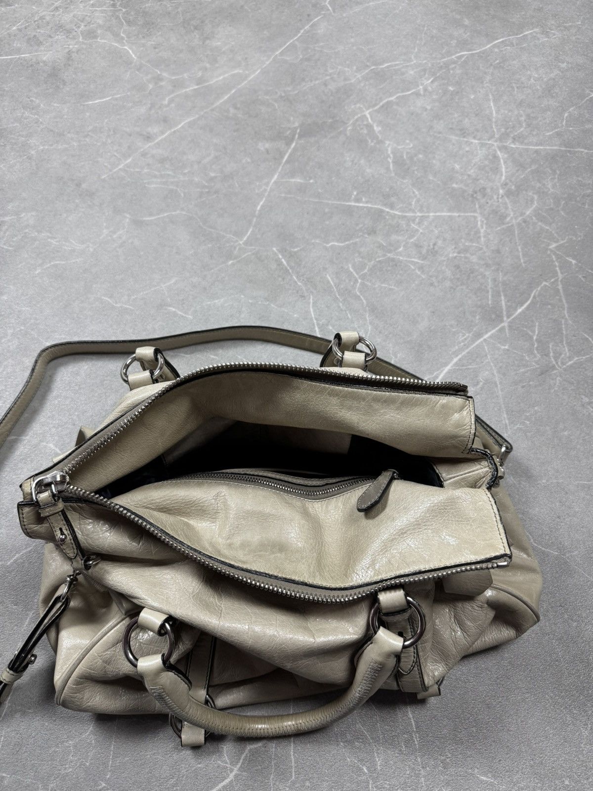 Miu Miu Miu Miu Beige Vitello Schleife Leder Handtasche Satchel Tote Size ONE SIZE - 4 Thumbnail